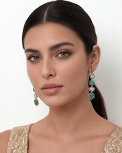 Bombay Raj Earrings (Emerald) | AMARIS JEWELS | Fine Jewelry 
