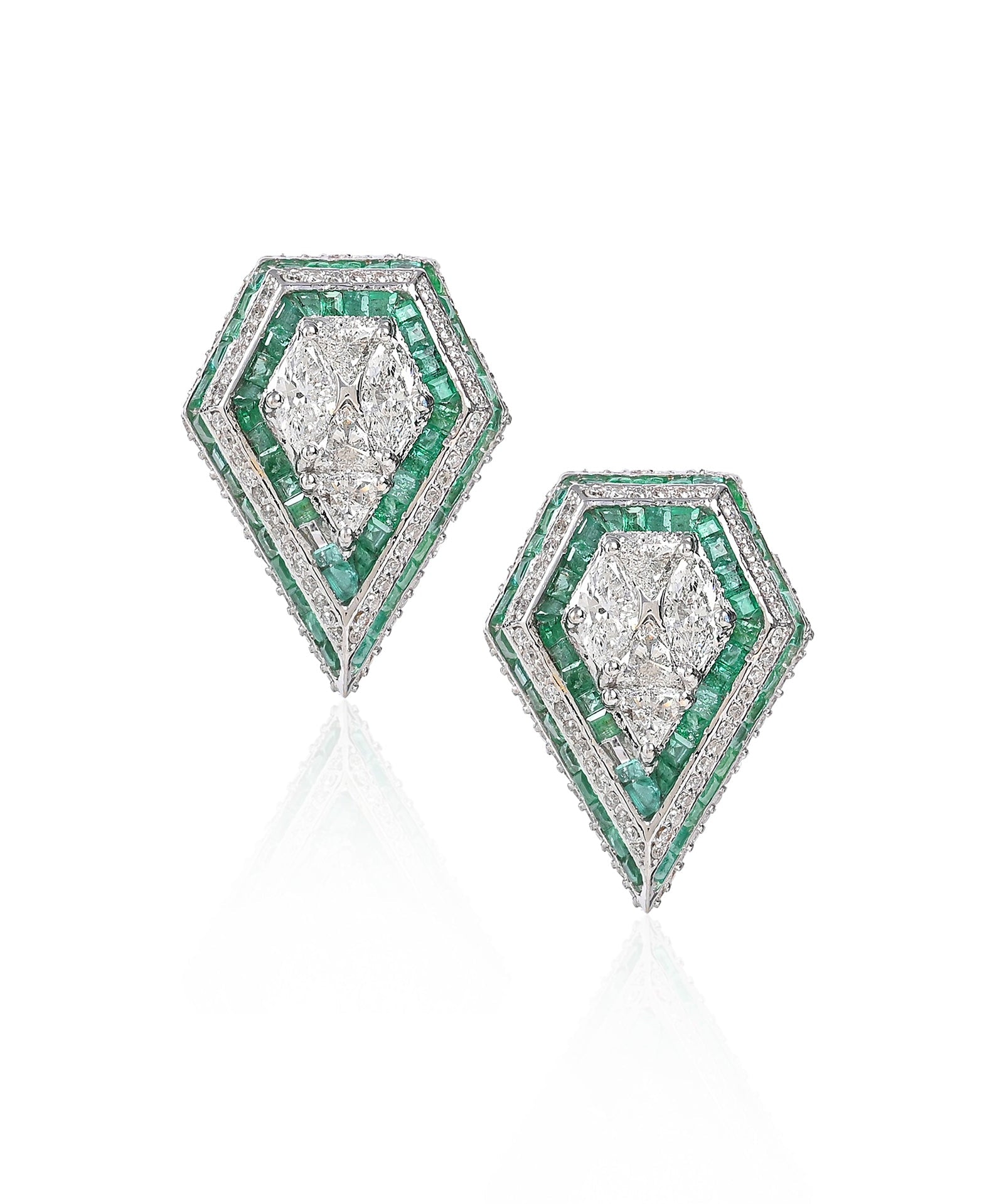Boss Lady Earrings (Emeralds) | AMARIS JEWELS | Fine Jewelry 