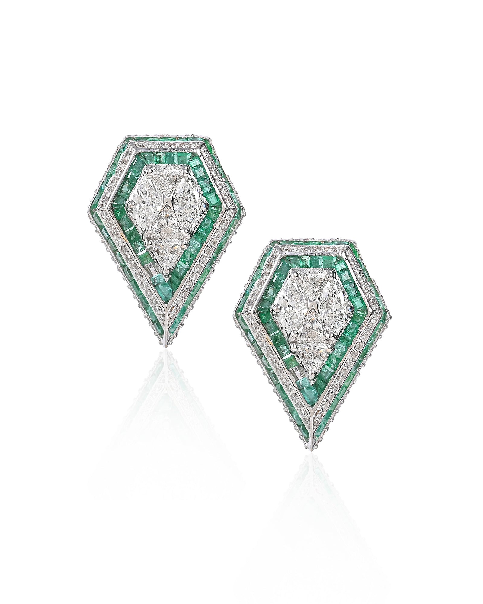Boss Lady Earrings (Emeralds) | AMARIS JEWELS | Fine Jewelry 