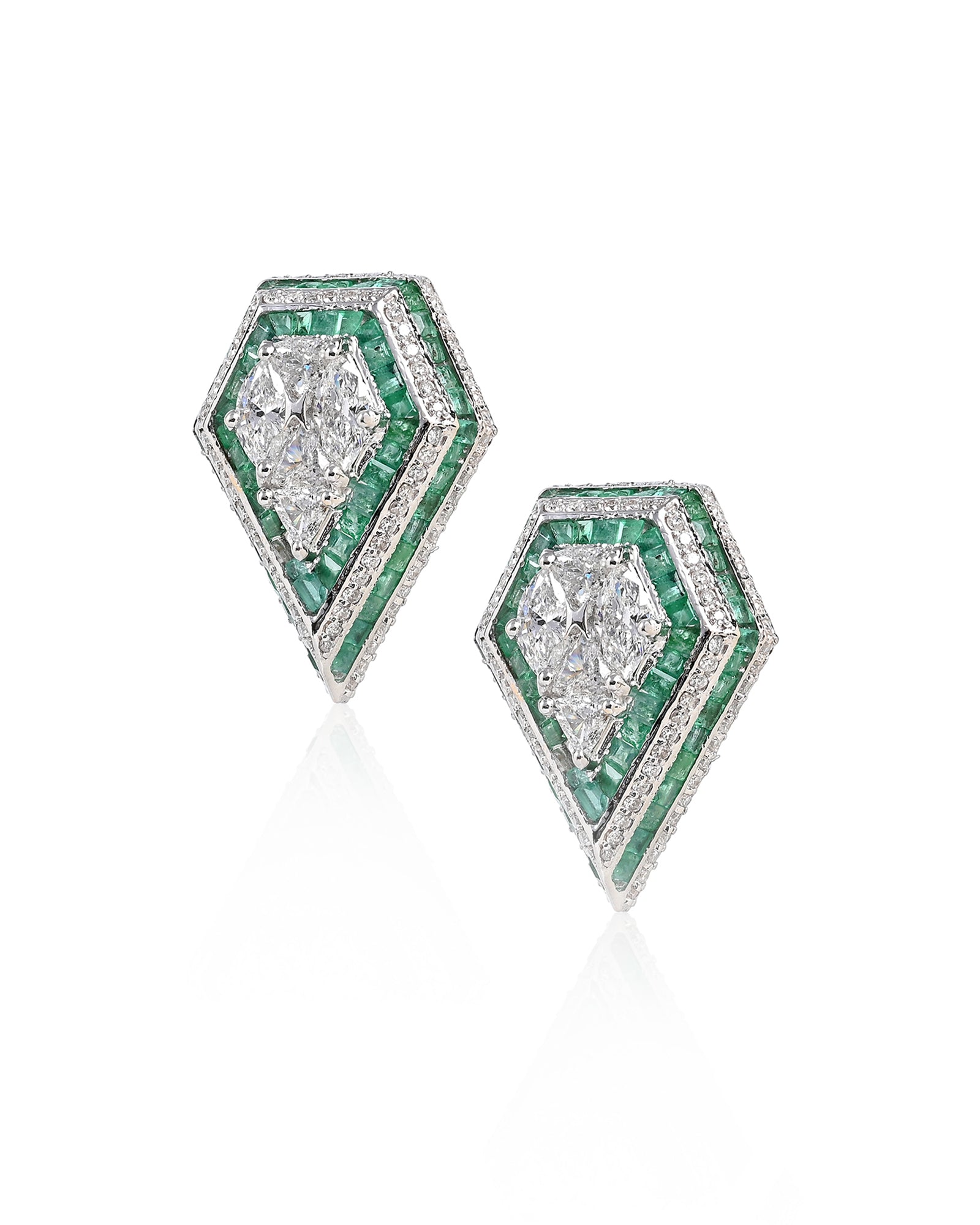 Boss Lady Earrings (Emeralds) | AMARIS JEWELS | Fine Jewelry 