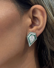 Boss Lady Earrings (Emeralds) | AMARIS JEWELS | Fine Jewelry 