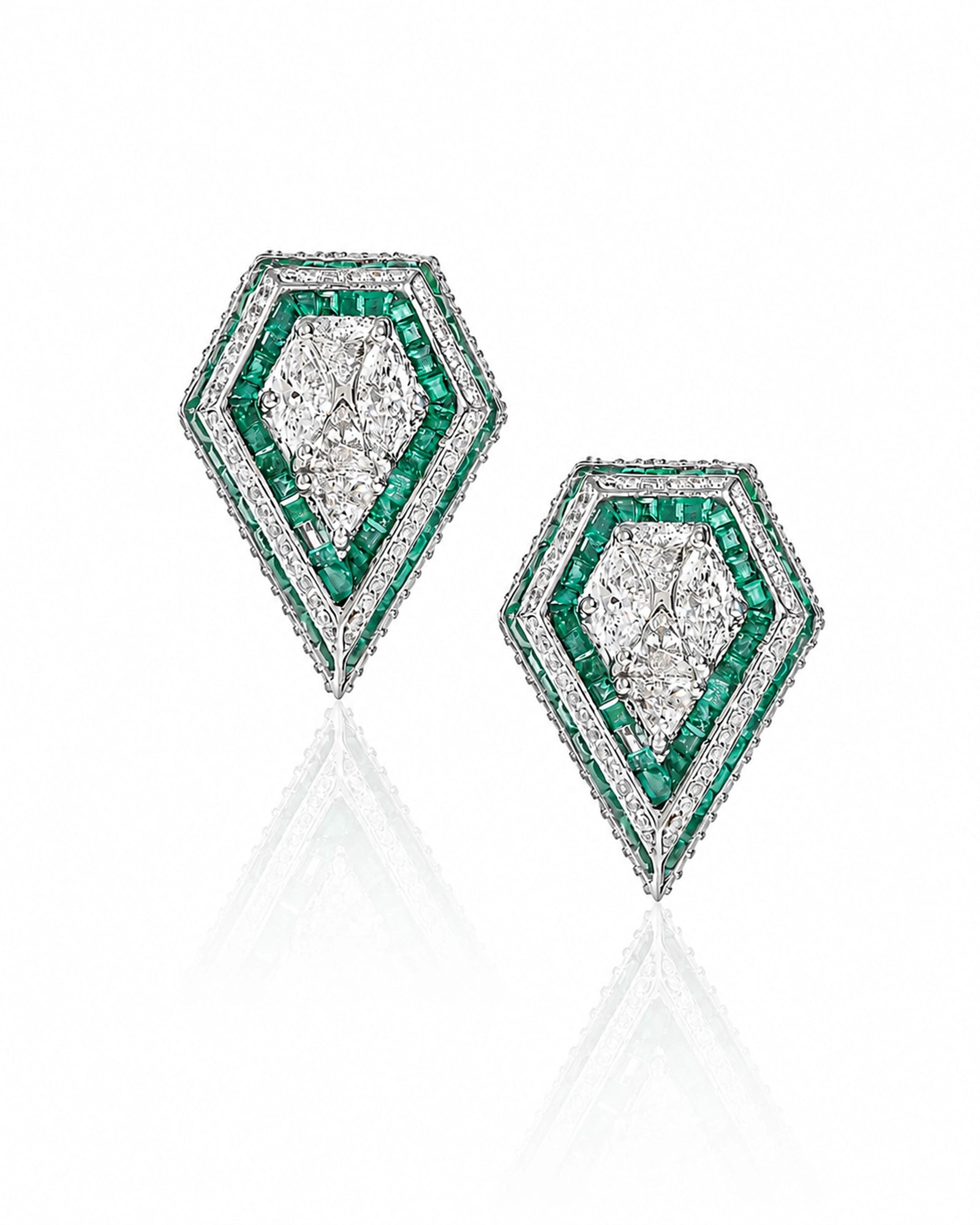 Boss Lady Earrings (Emeralds) | AMARIS JEWELS | Fine Jewelry 