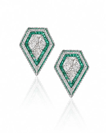 Boss Lady Earrings (Emeralds)