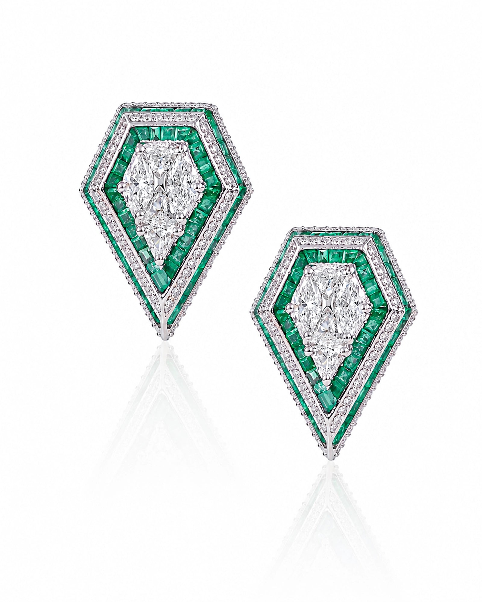 Boss Lady Earrings (Emeralds) | AMARIS JEWELS | Fine Jewelry 