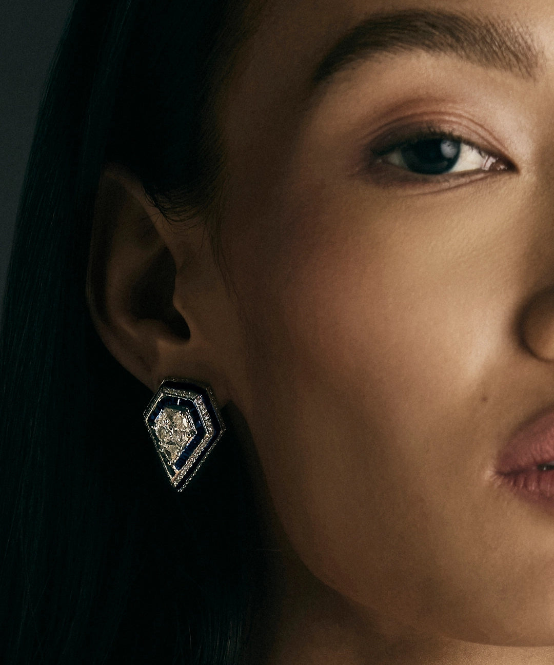 Boss Lady Earrings (Sapphires) | AMARIS JEWELS | Fine Jewelry 