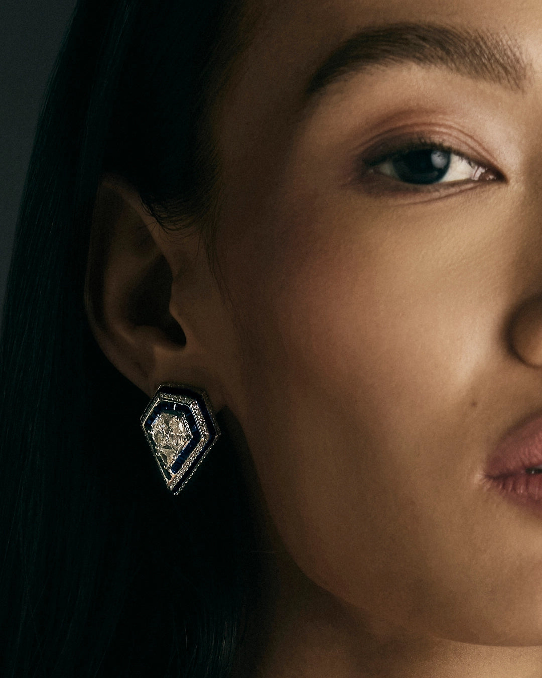 Boss Lady Earrings (Sapphires) | AMARIS JEWELS | Fine Jewelry 