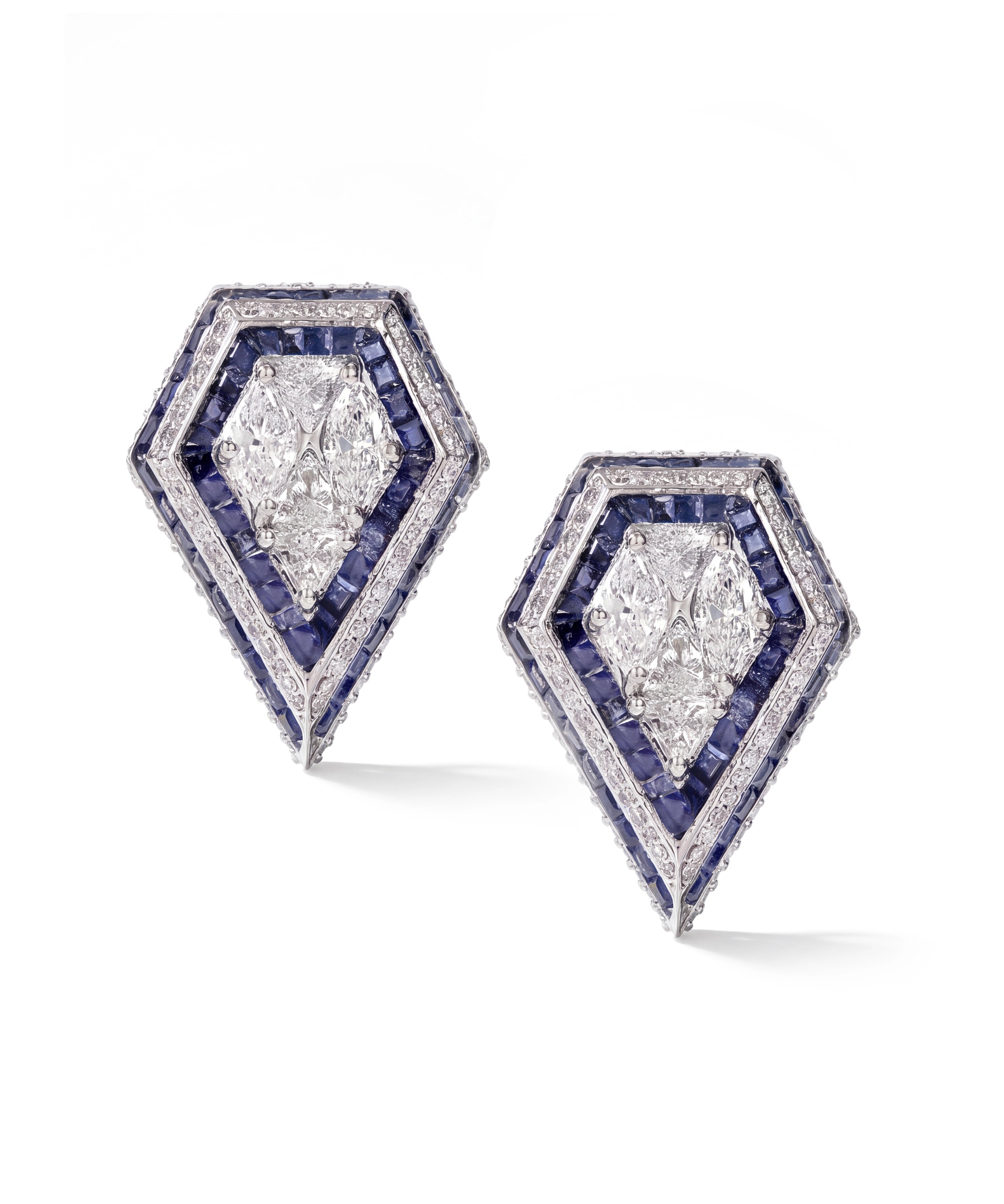 Boss Lady Earrings (Sapphires) | AMARIS JEWELS | Fine Jewelry