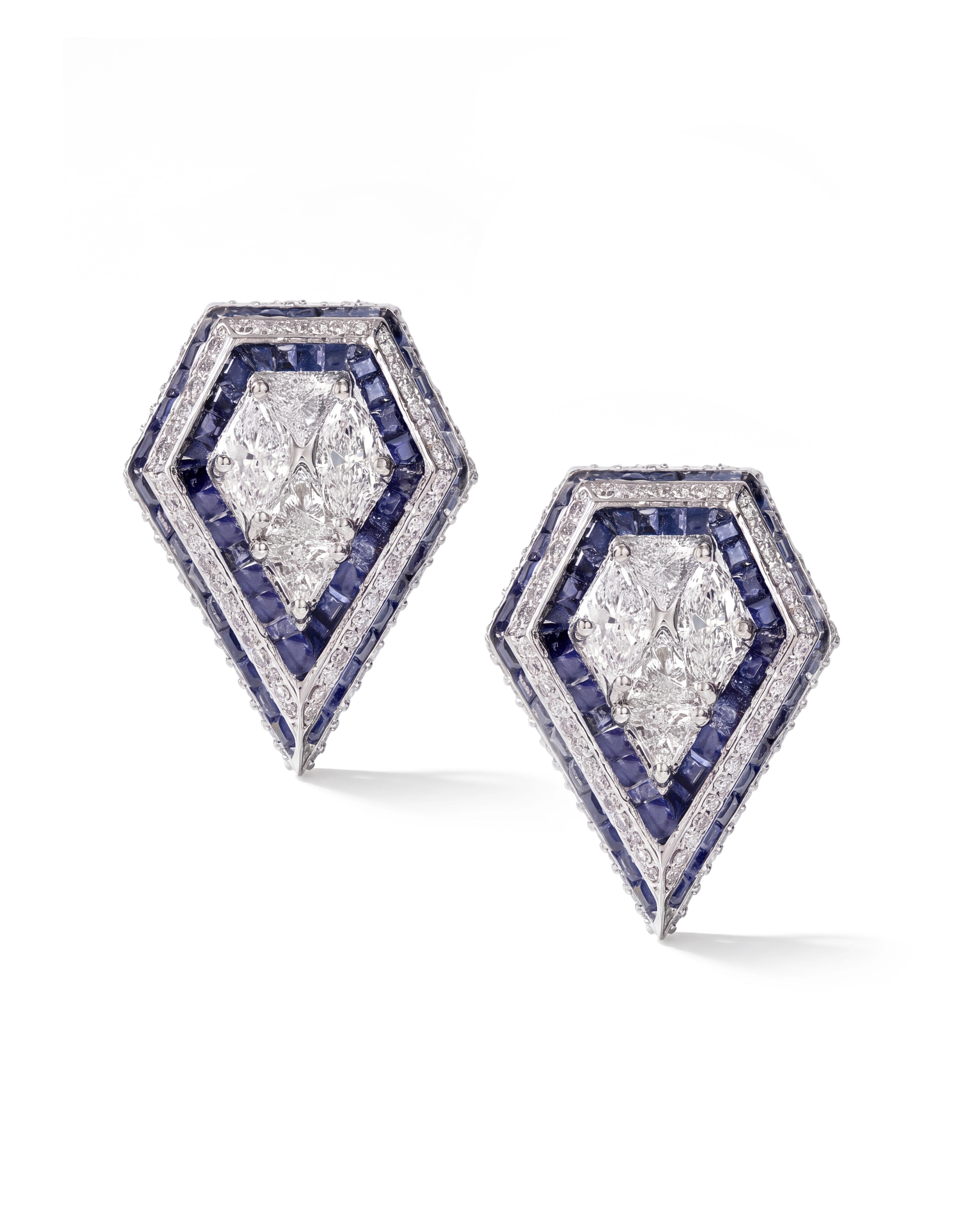 Boss Lady Earrings (Sapphires) | AMARIS JEWELS | Fine Jewelry