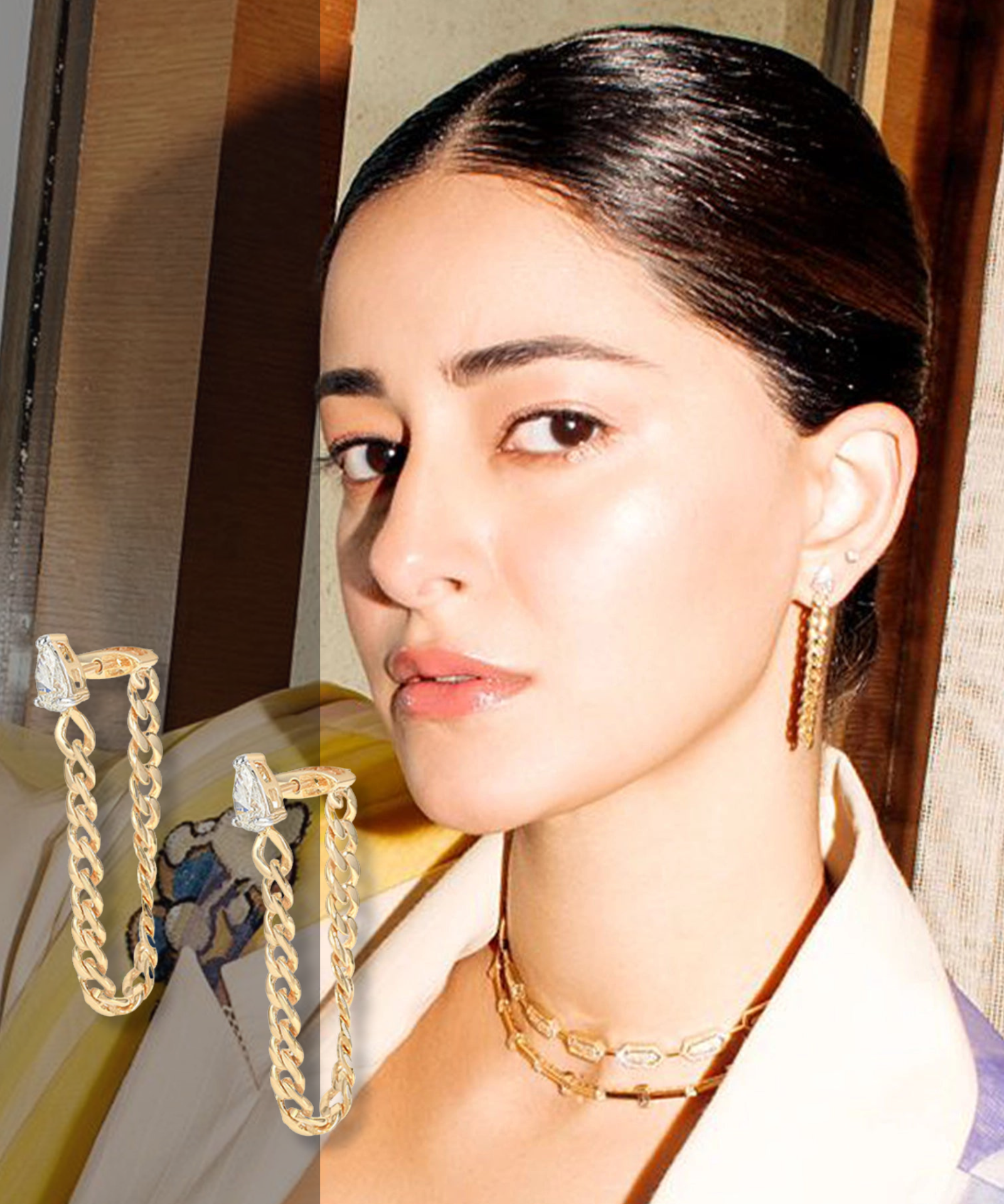 Bougie Chain Loop Earrings | AMARIS JEWELS | Fine Jewelry 