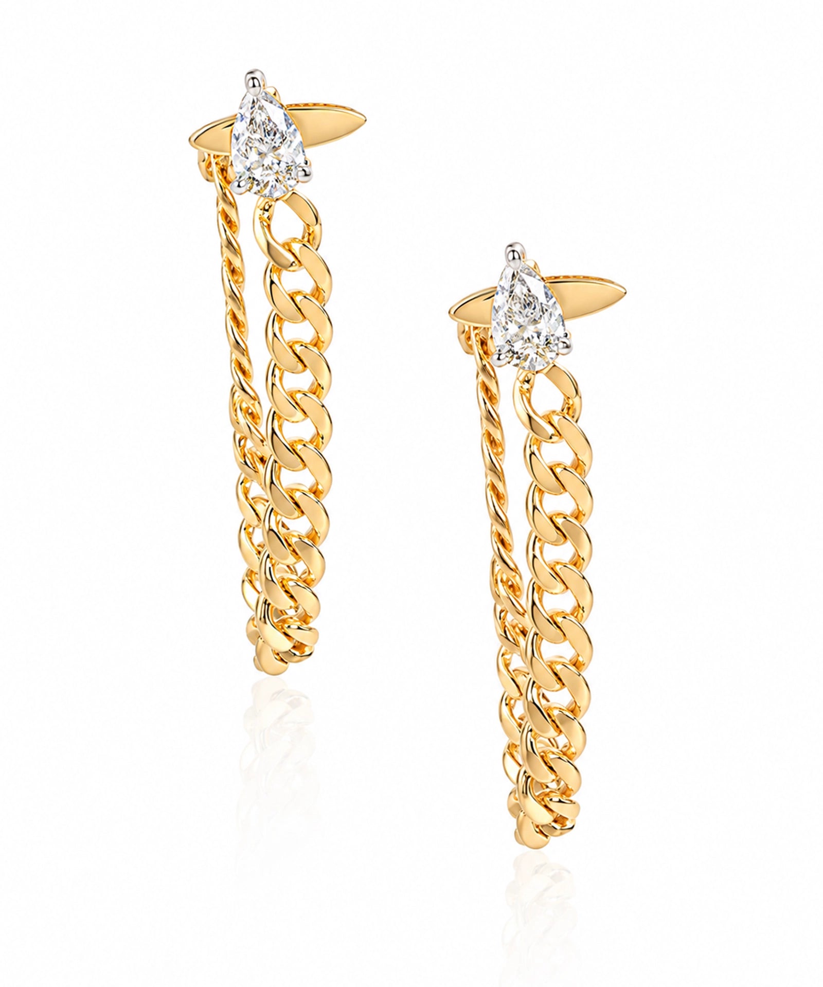Bougie Chain Loop Earrings | AMARIS JEWELS | Fine Jewelry 