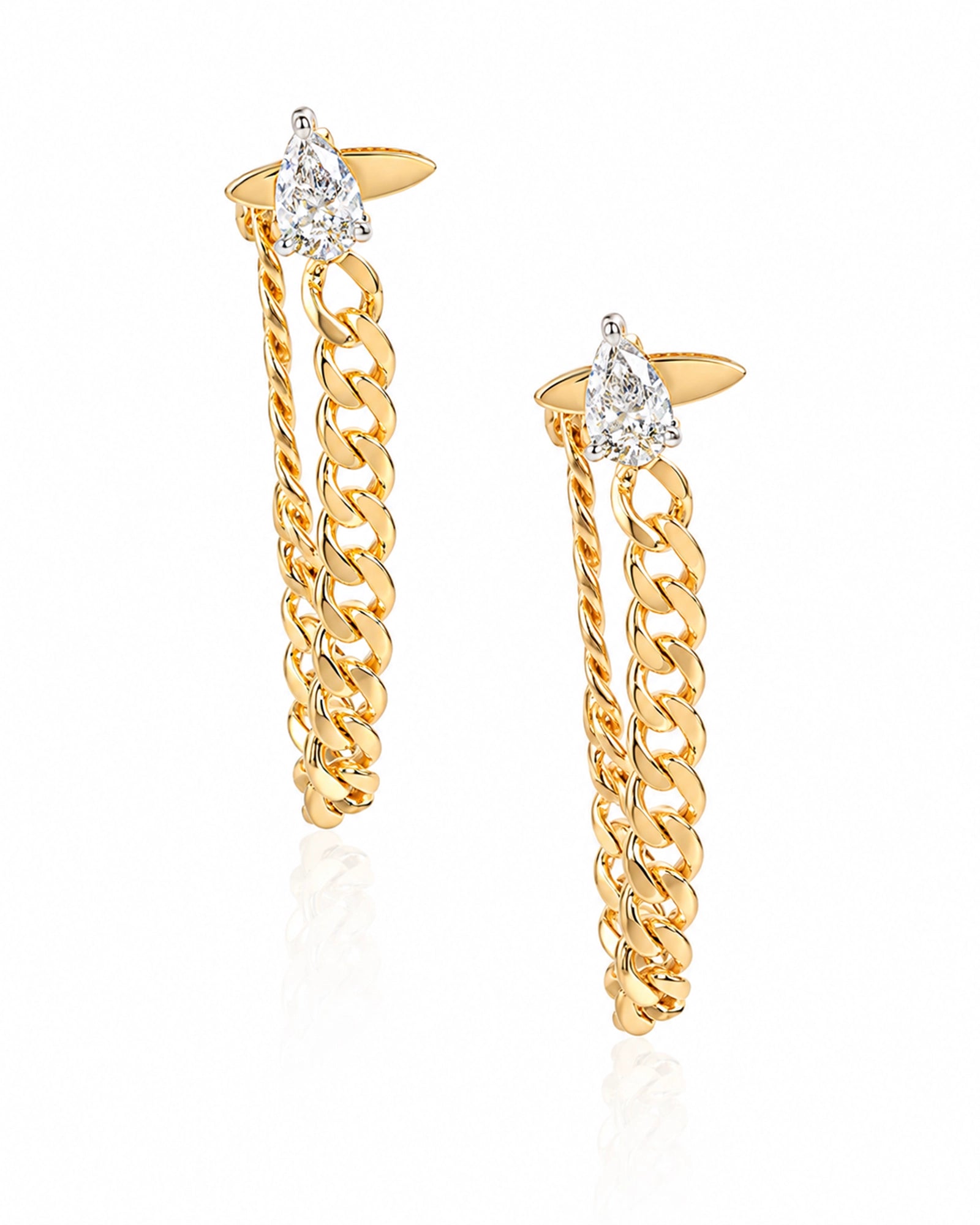 Bougie Chain Loop Earrings | AMARIS JEWELS | Fine Jewelry 