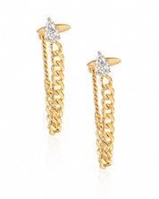 Bougie Chain Loop Earrings | AMARIS JEWELS | Fine Jewelry 