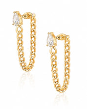 Bougie Chain Loop Earrings | AMARIS JEWELS | Fine Jewelry 