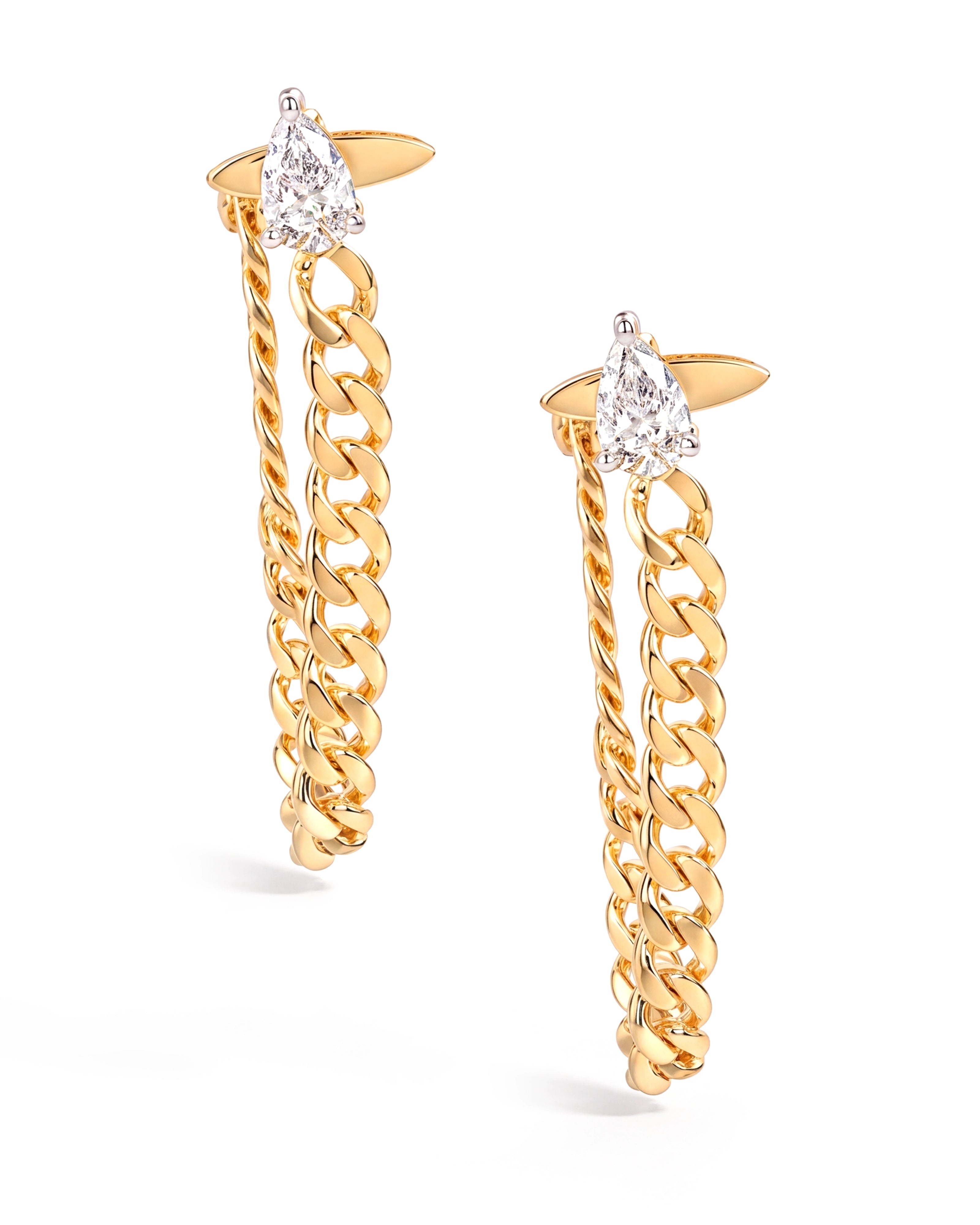 Bougie Chain Loop Earrings | AMARIS JEWELS | Fine Jewelry