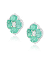 Calliope Mini Emerald Studs | AMARIS JEWELS | Fine Jewelry 
