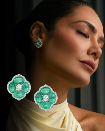 Calliope Mini Emerald Studs