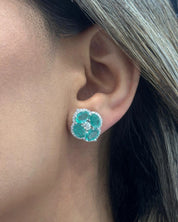 Calliope Mini Emerald Studs | AMARIS JEWELS | Fine Jewelry 