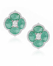 Calliope Mini Emerald Studs | AMARIS JEWELS | Fine Jewelry 