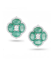 Calliope Mini Emerald Studs | AMARIS JEWELS | Fine Jewelry