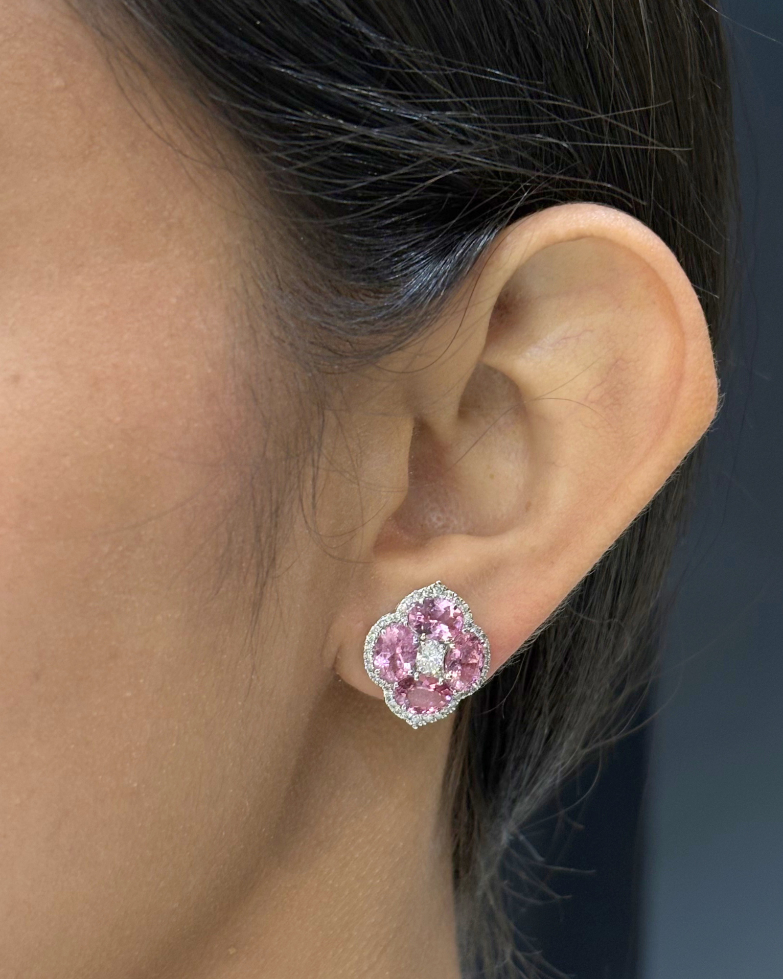 Calliope Mini Tourmaline Studs | AMARIS JEWELS | Fine Jewelry 