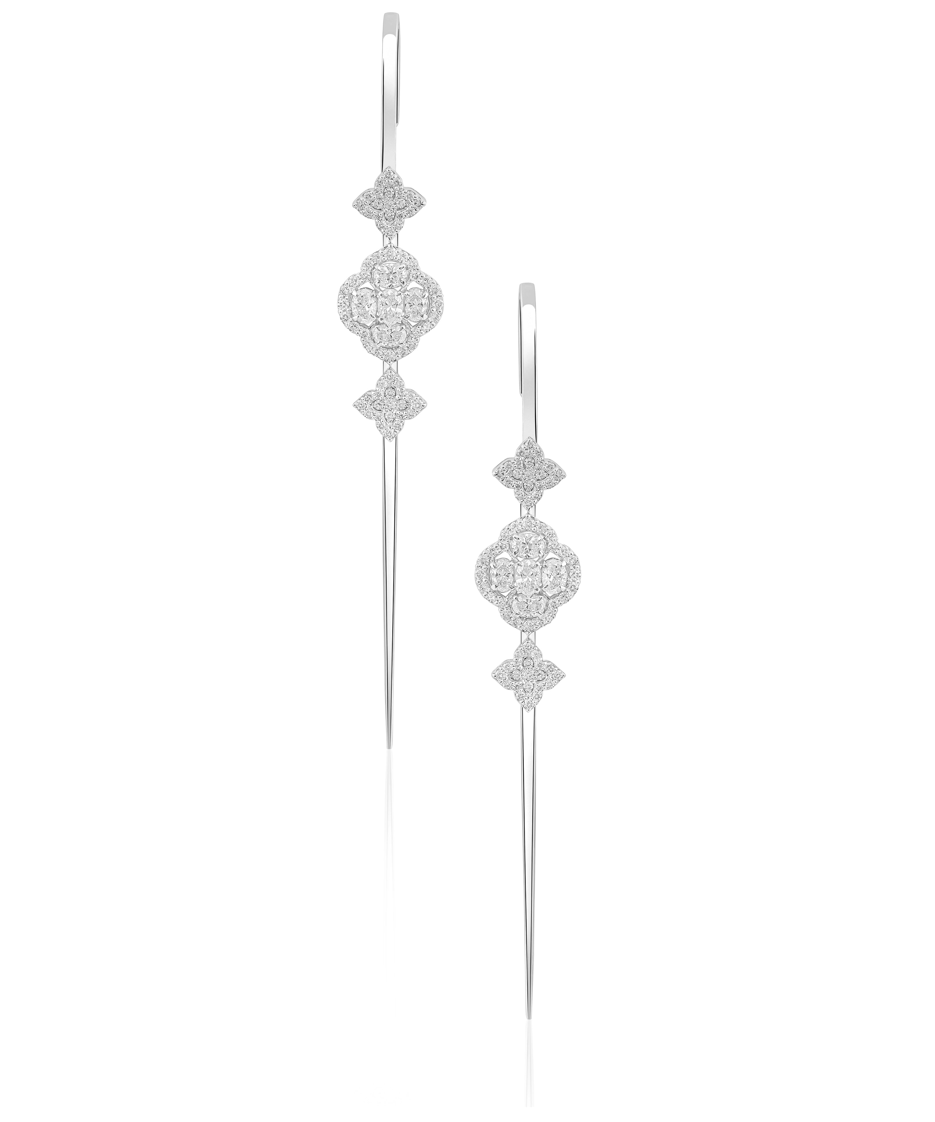 Calliope Sparkle Ear Bars | AMARIS JEWELS | Fine Jewelry