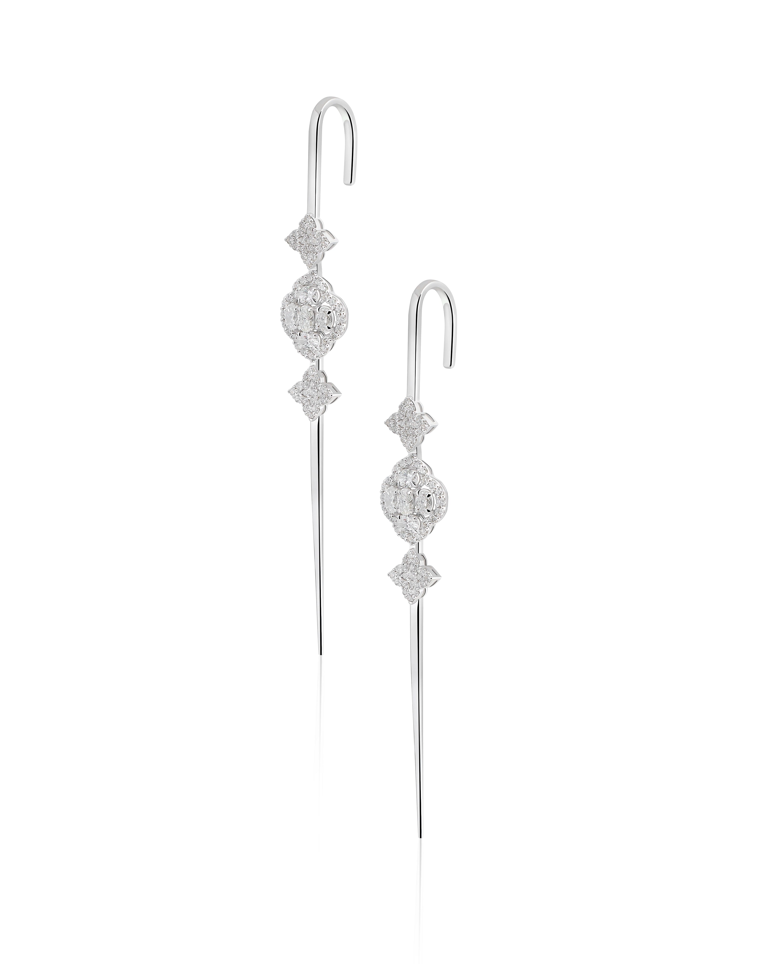 Calliope Sparkle Ear Bars | AMARIS JEWELS | Fine Jewelry