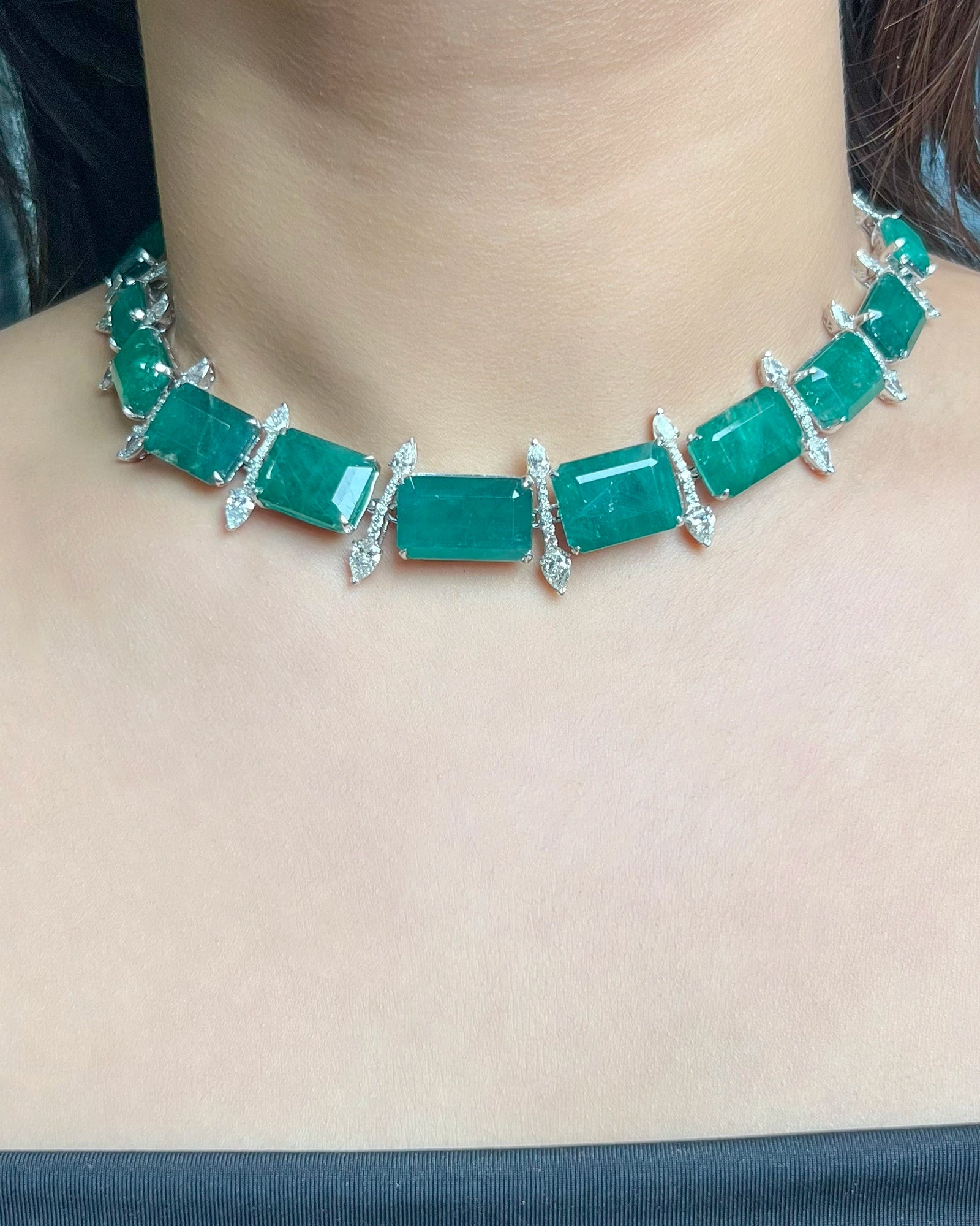 Cleopatra's Emerald Necklace | AMARIS JEWELS | Fine Jewelry 