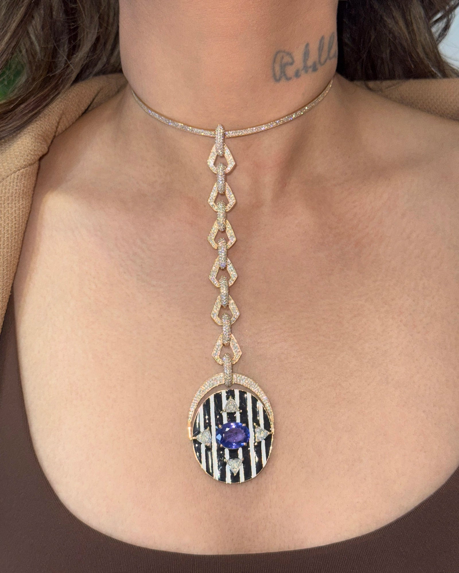 Code Blue Necklace | AMARIS JEWELS | Fine Jewelry 