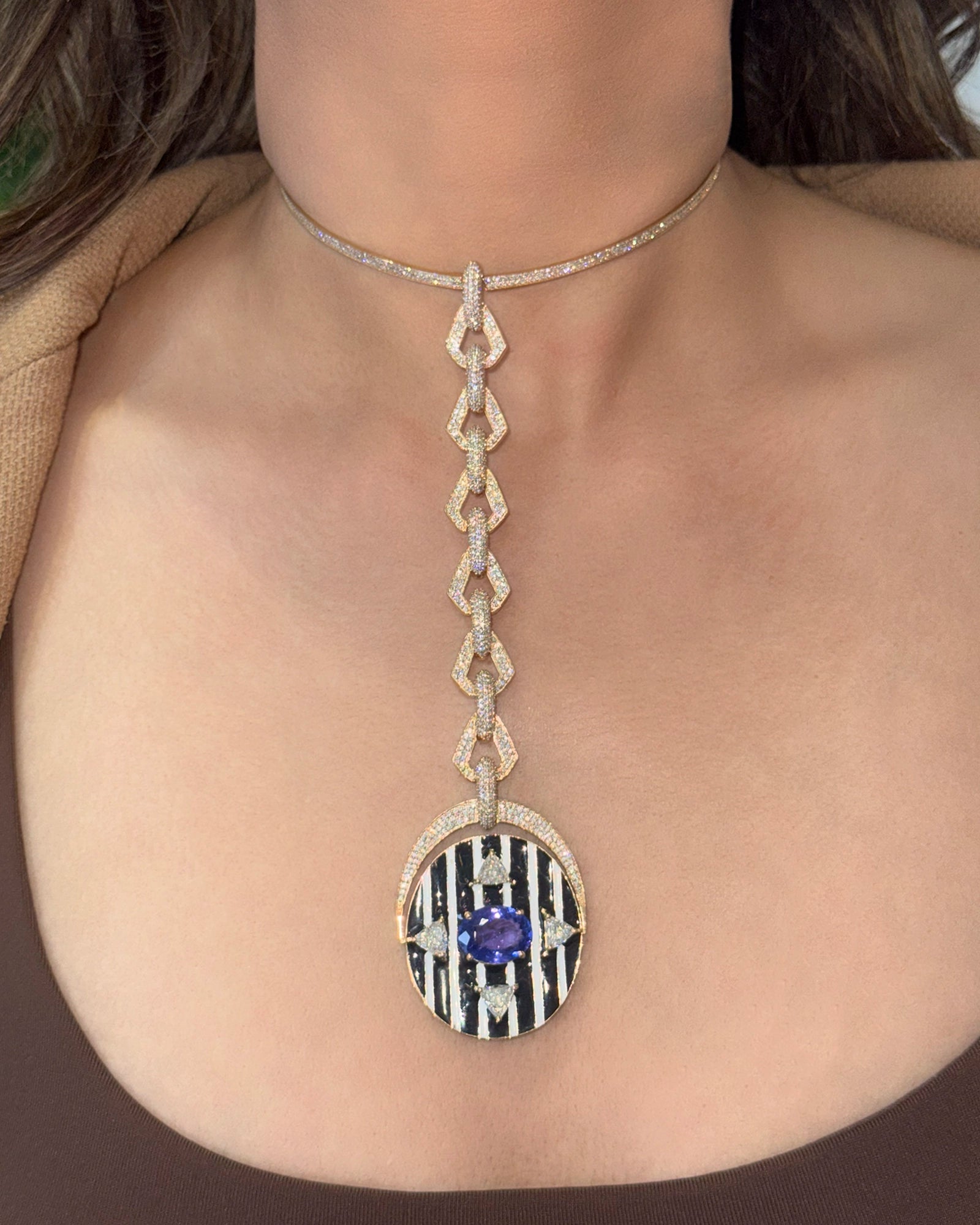 Code Blue Necklace | AMARIS JEWELS | Fine Jewelry 