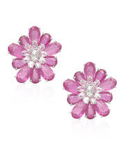 Ruby Daisy Earrings