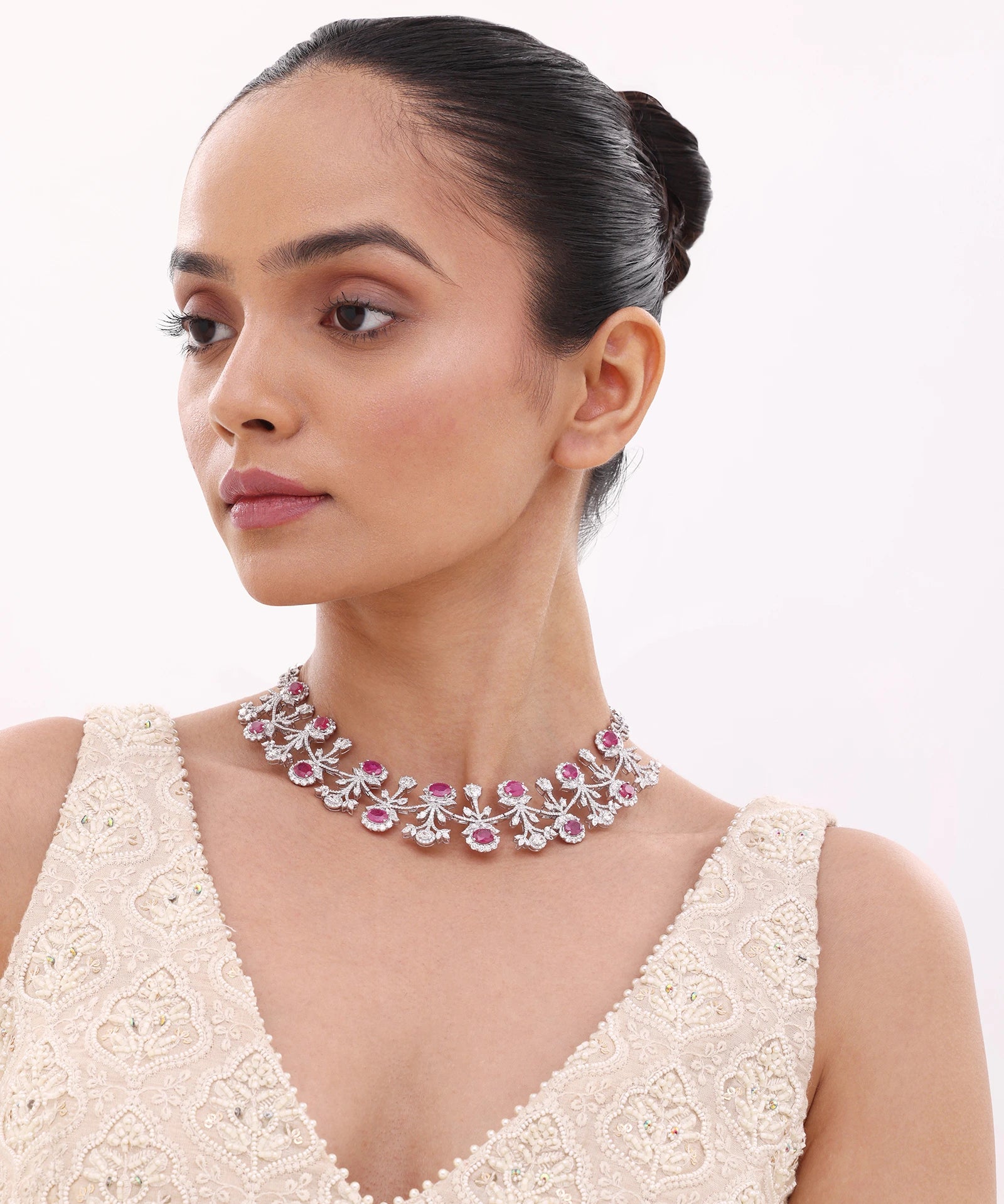 Corset Code Ruby Necklace | AMARIS JEWELS | Fine Jewelry 