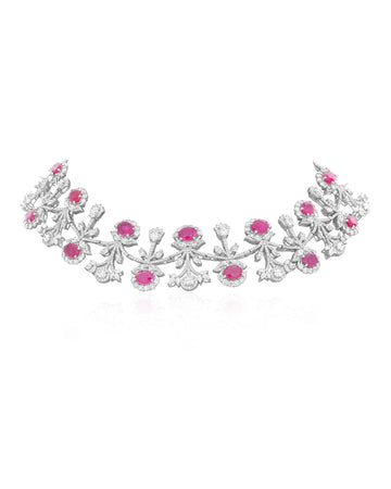 Corset Code Ruby Necklace