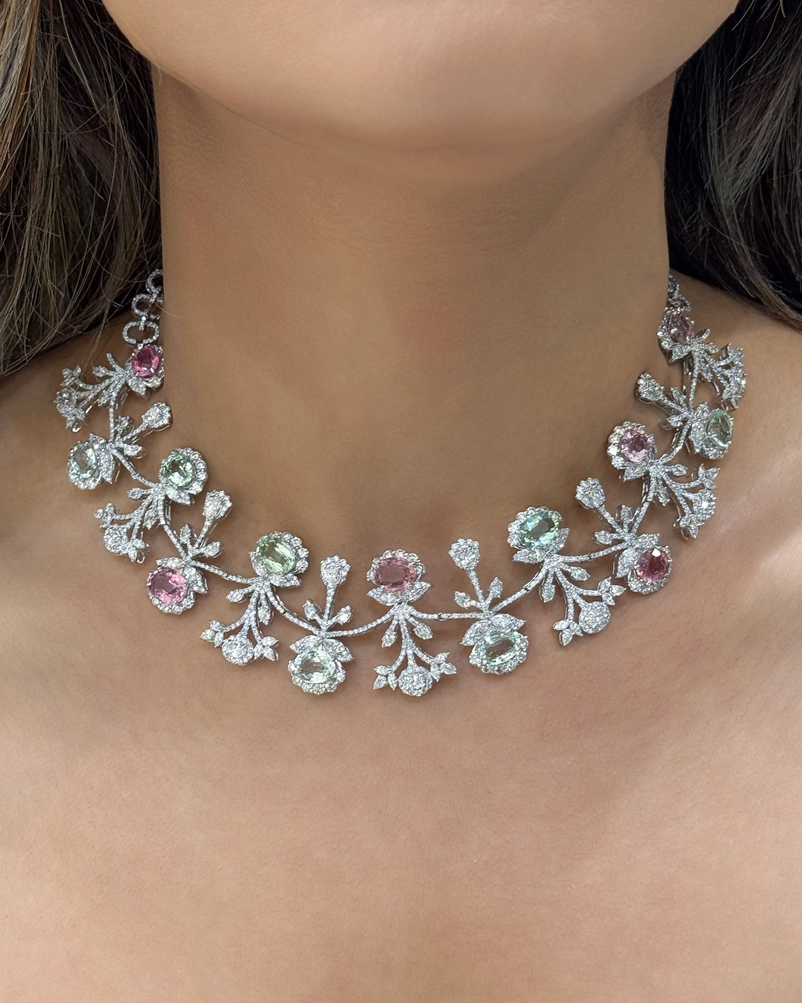 Corset Code Tourmaline Necklace | AMARIS JEWELS | Fine Jewelry 