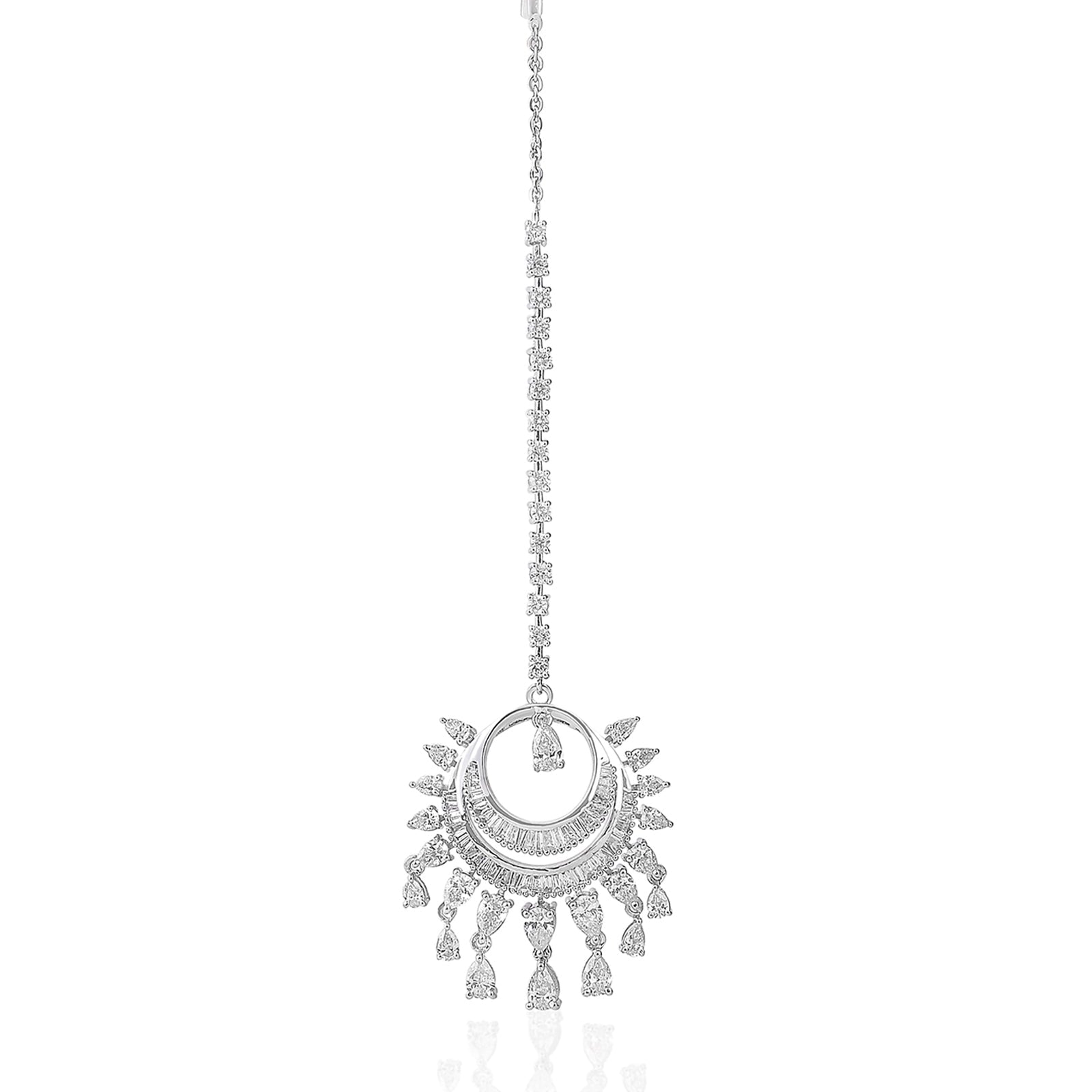 Crescent Diamond Maangtikka | AMARIS JEWELS | Fine Jewelry 