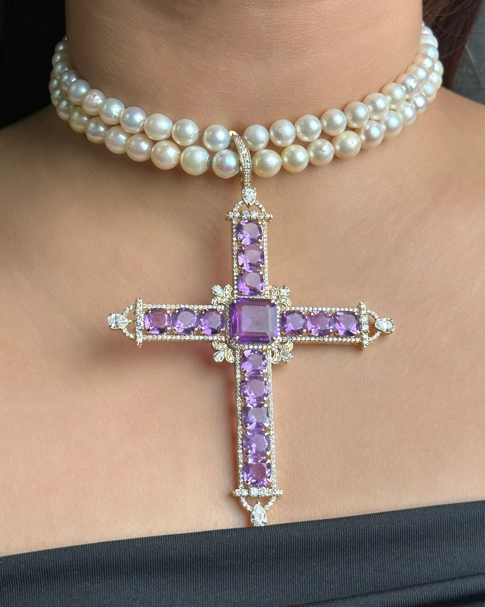 Cross My Heart Choker | AMARIS JEWELS | Fine Jewelry 