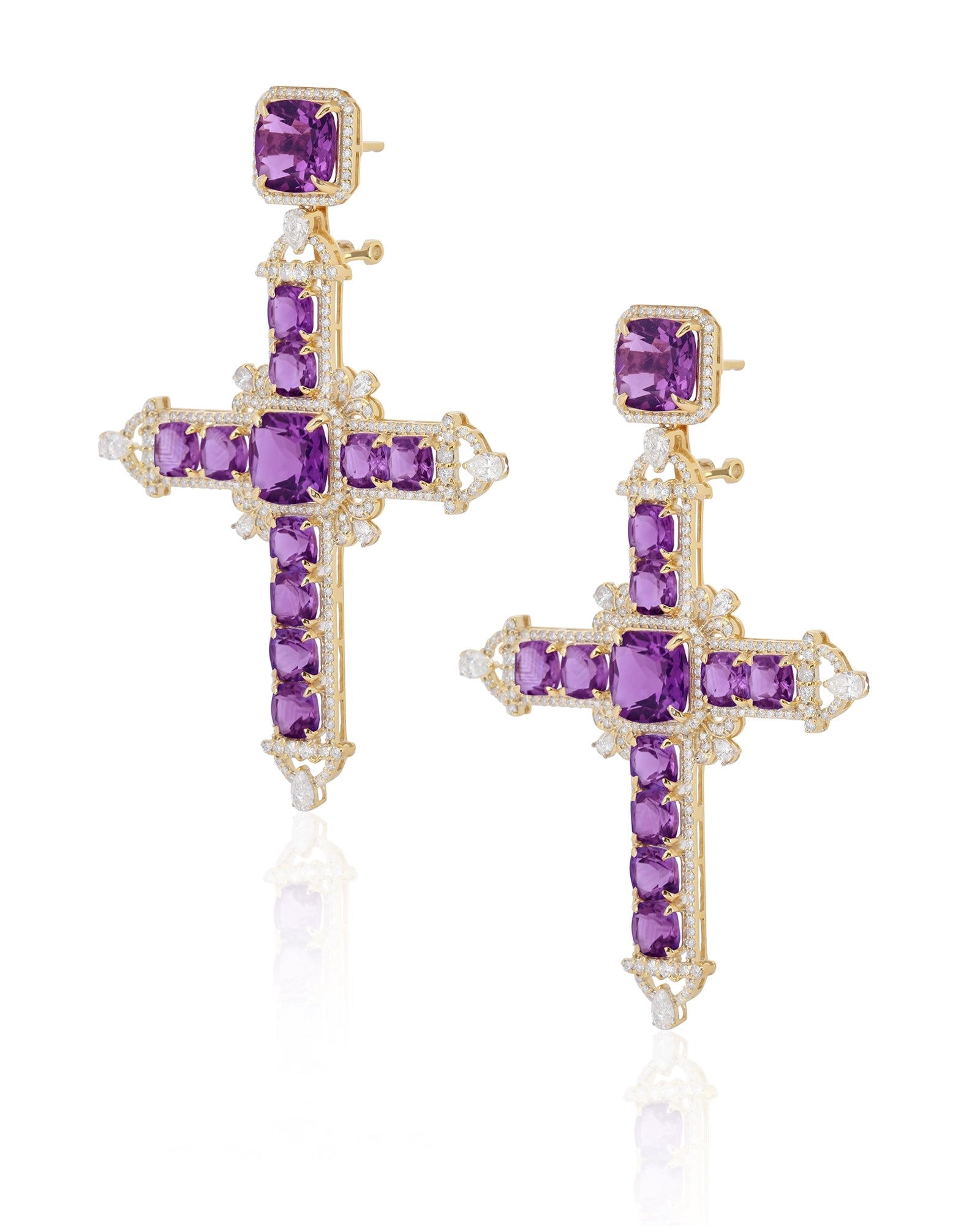 Cross My Heart Earrings | AMARIS JEWELS | Fine Jewelry 