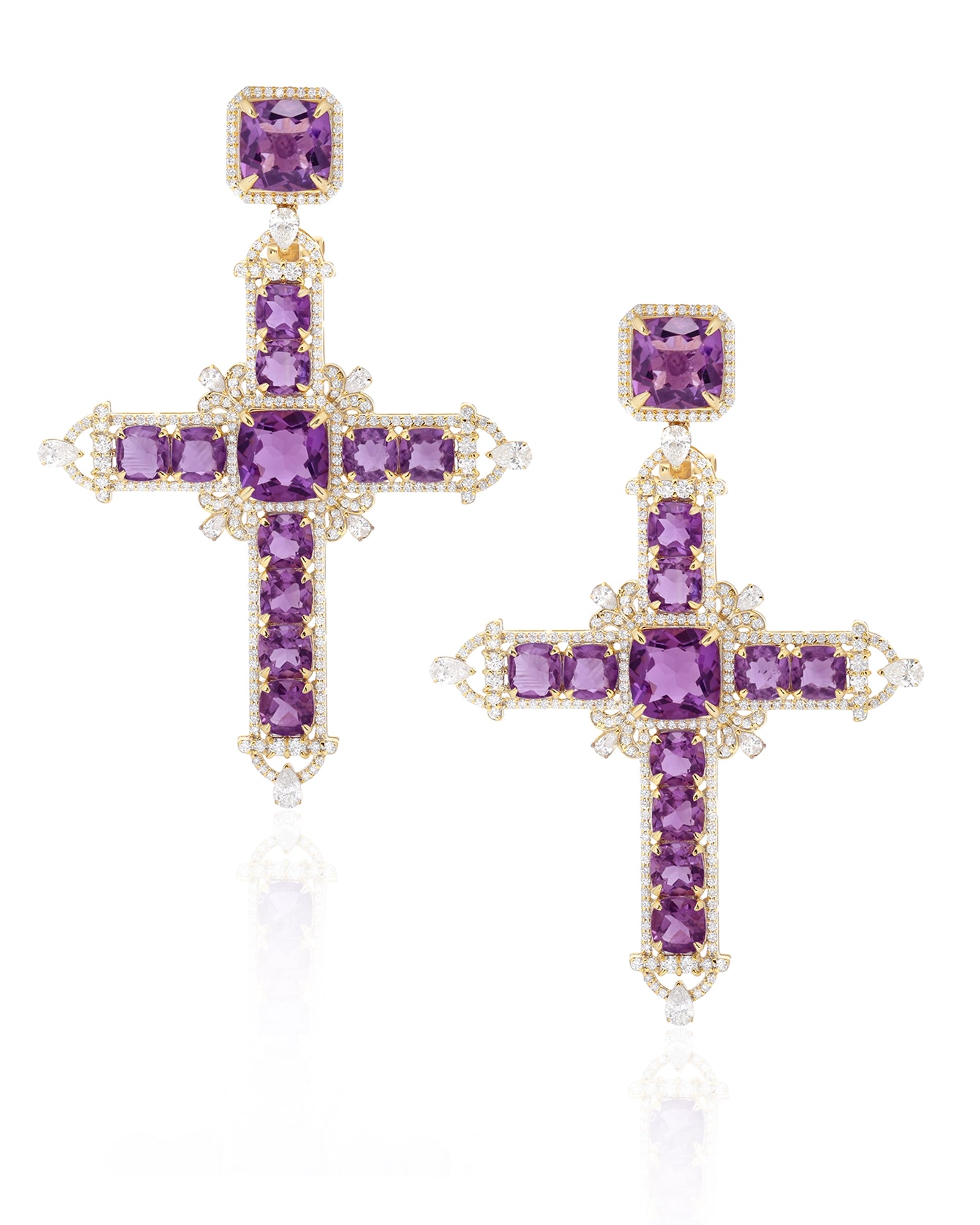 Cross My Heart Earrings | AMARIS JEWELS | Fine Jewelry 