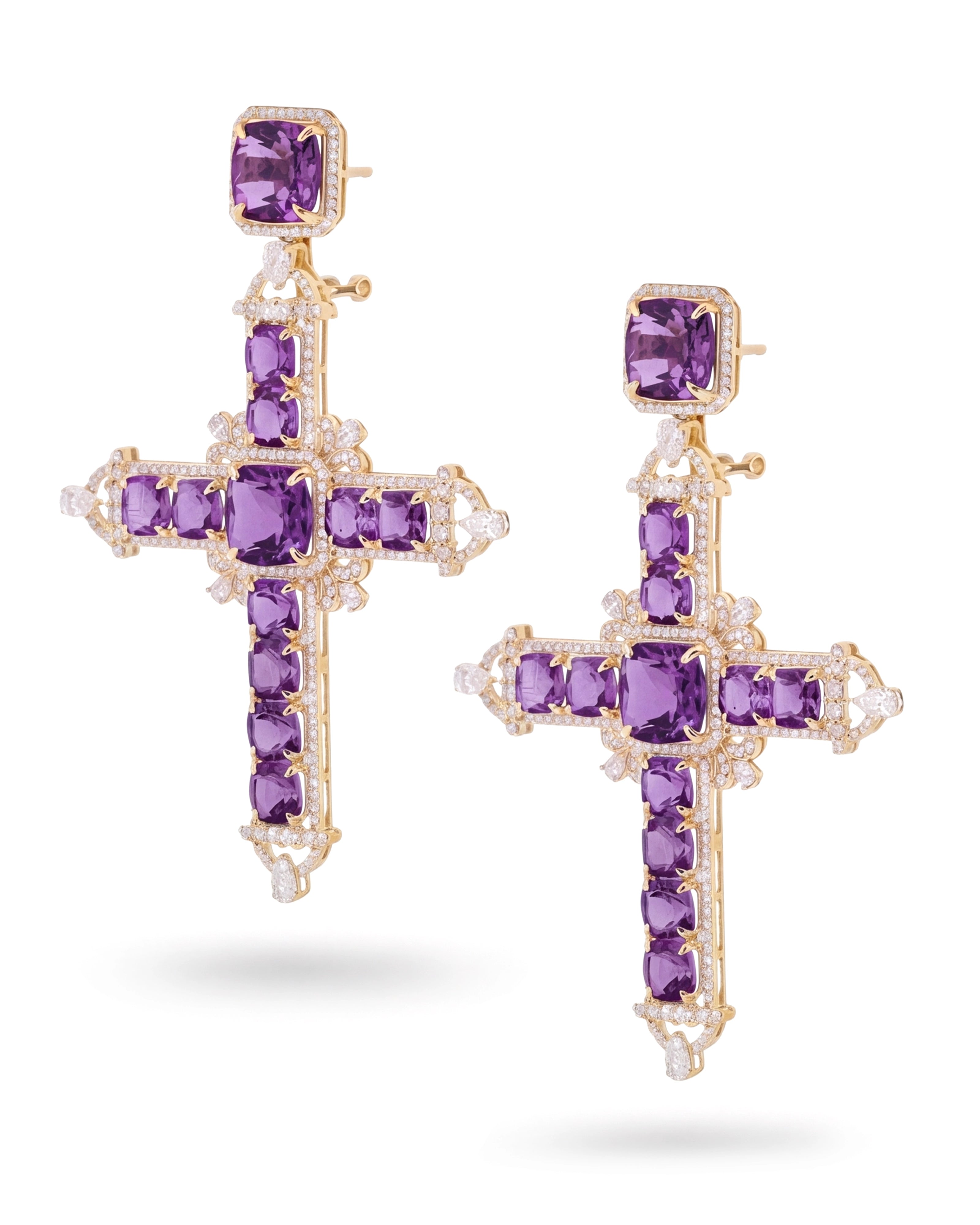 Cross My Heart Earrings | AMARIS JEWELS | Fine Jewelry