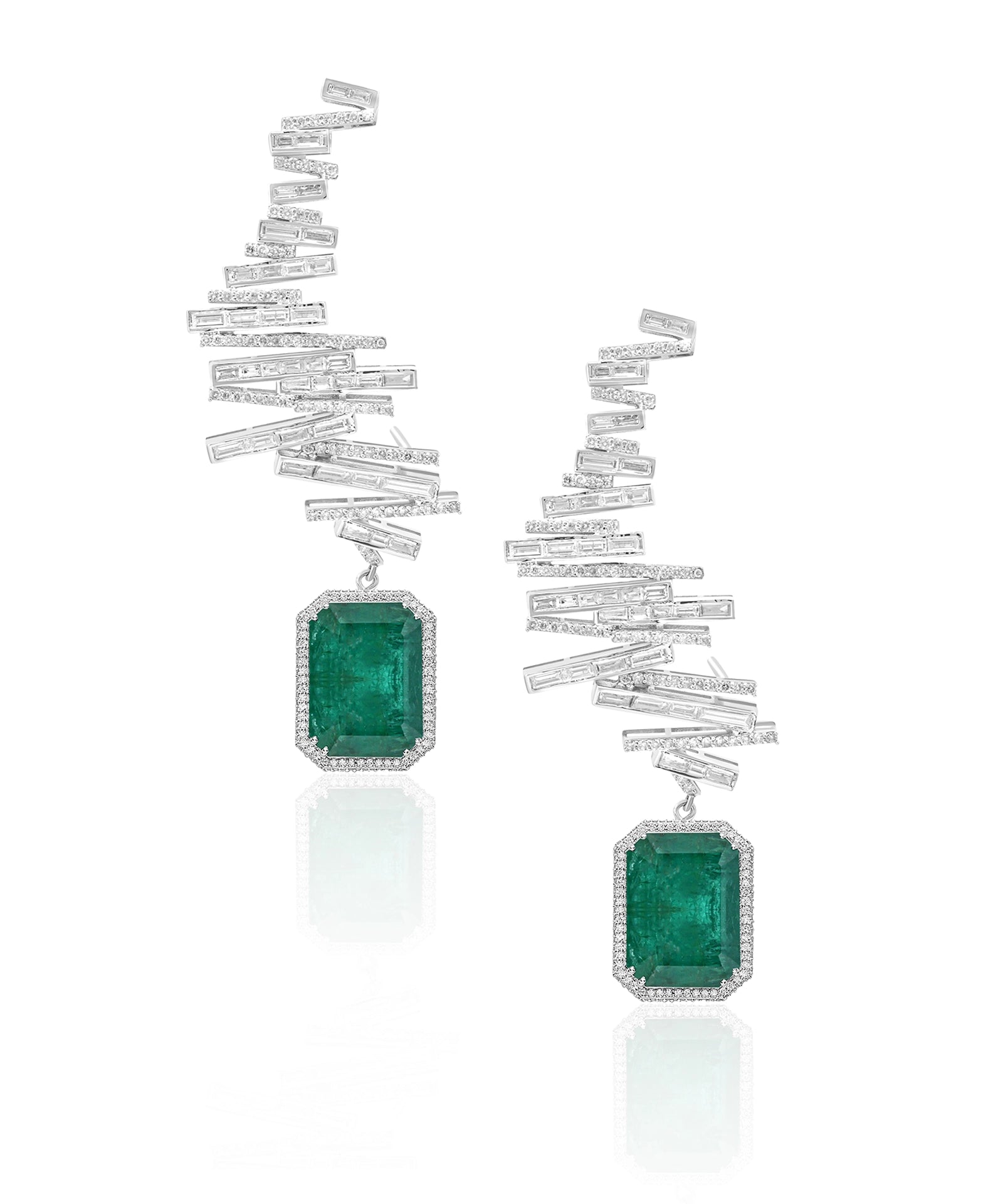 Cross Road Earrings | AMARIS JEWELS | Fine Jewelry 