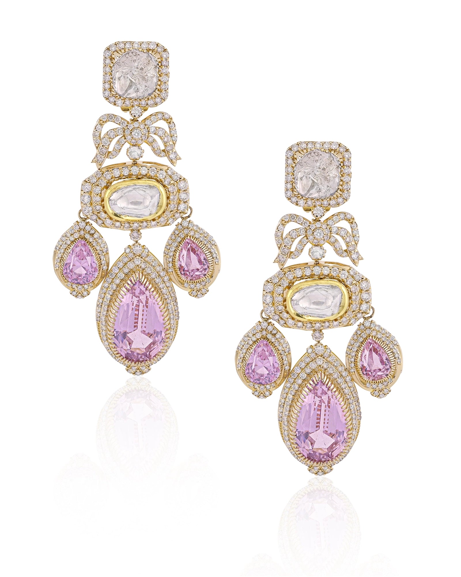 Crown Cascade Earrings | AMARIS JEWELS | Fine Jewelry 