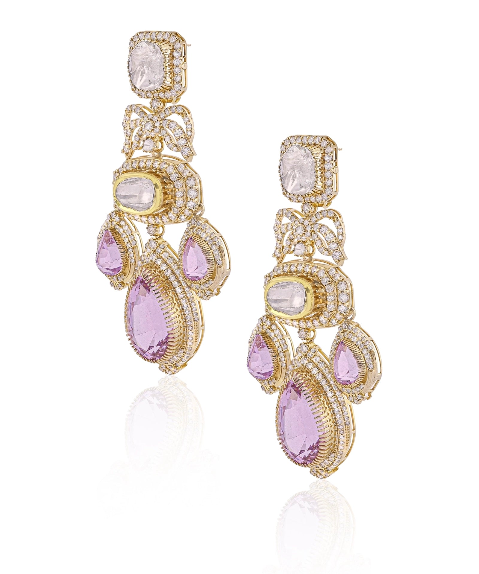 Crown Cascade Earrings | AMARIS JEWELS | Fine Jewelry 
