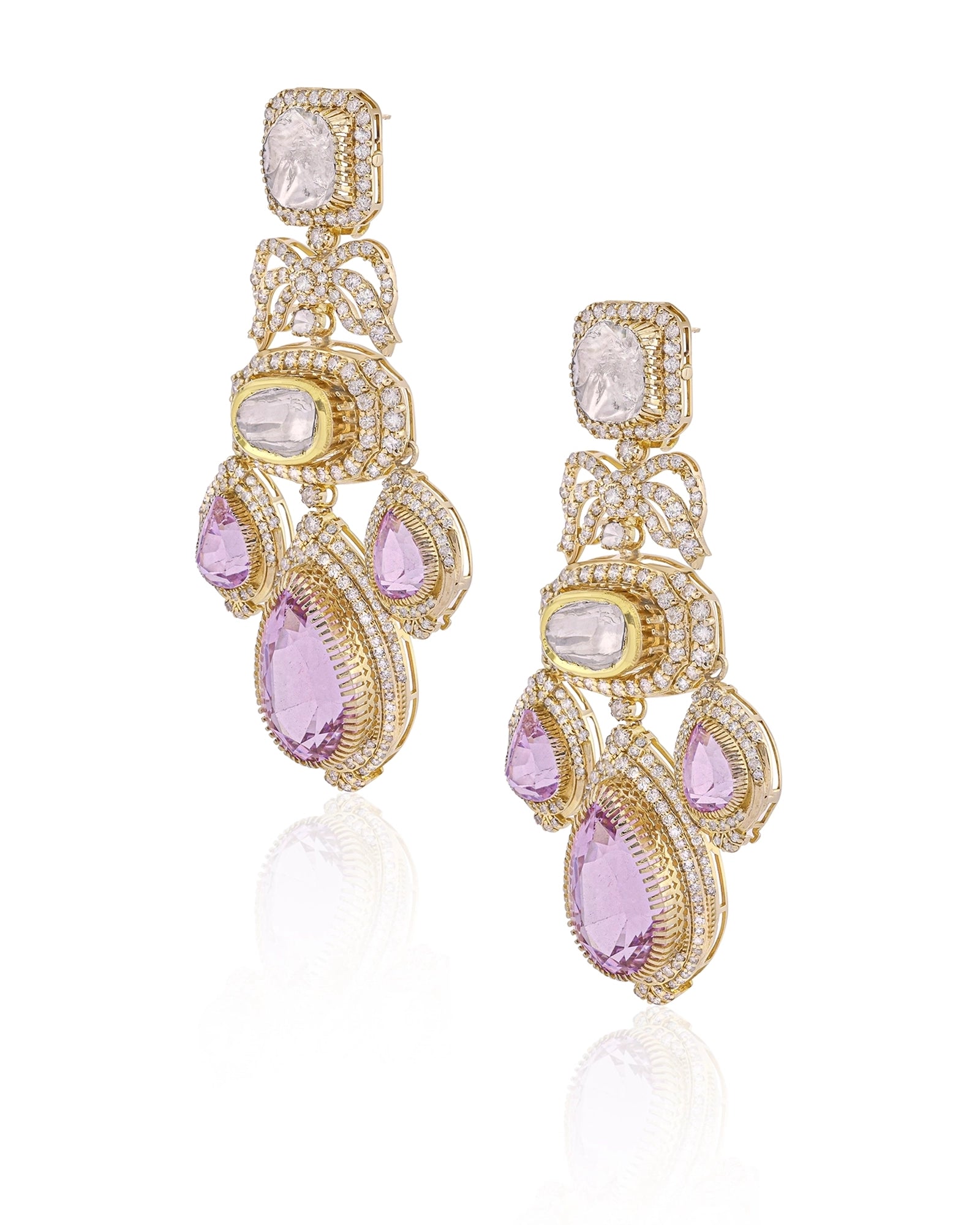 Crown Cascade Earrings | AMARIS JEWELS | Fine Jewelry 