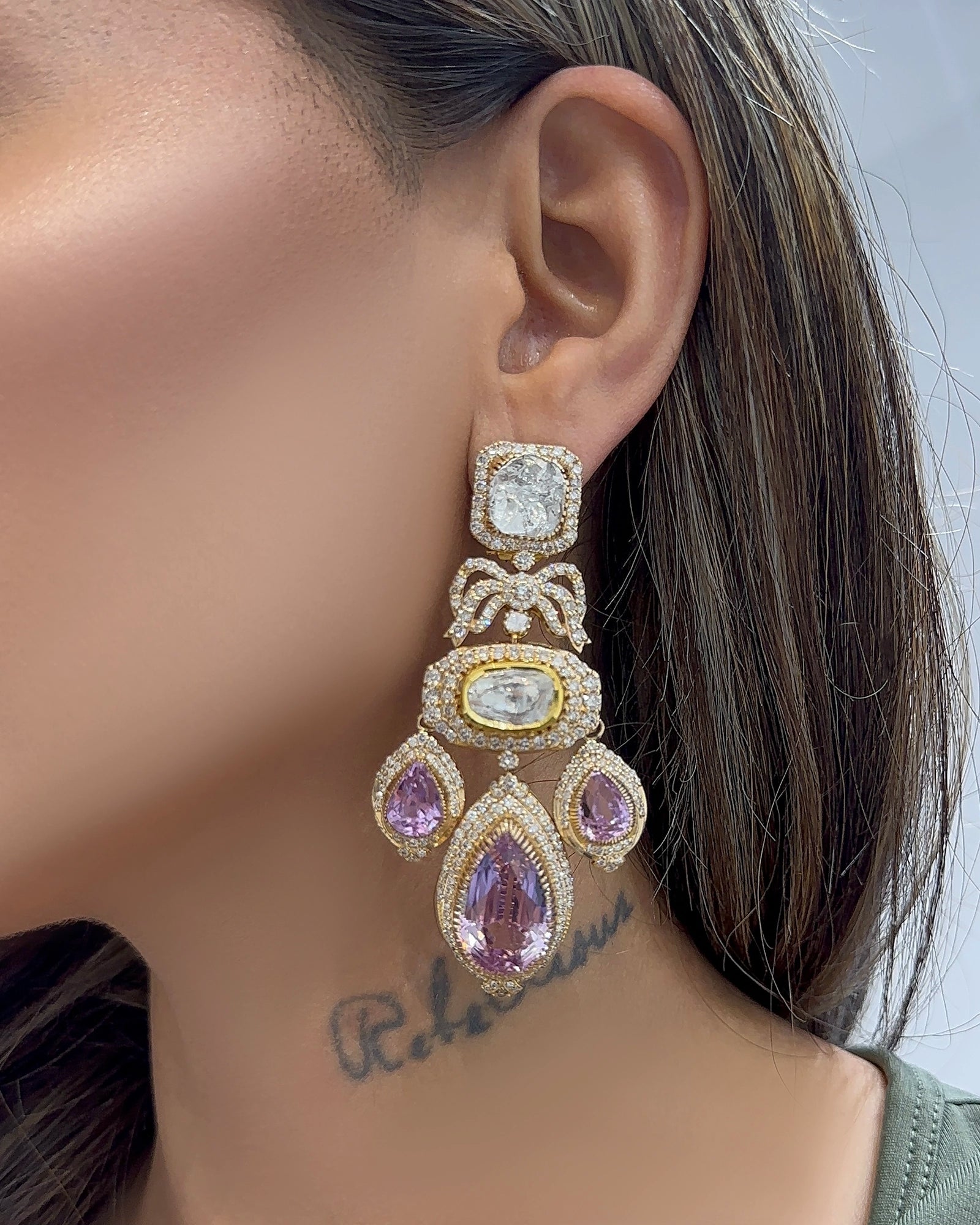 Crown Cascade Earrings | AMARIS JEWELS | Fine Jewelry 