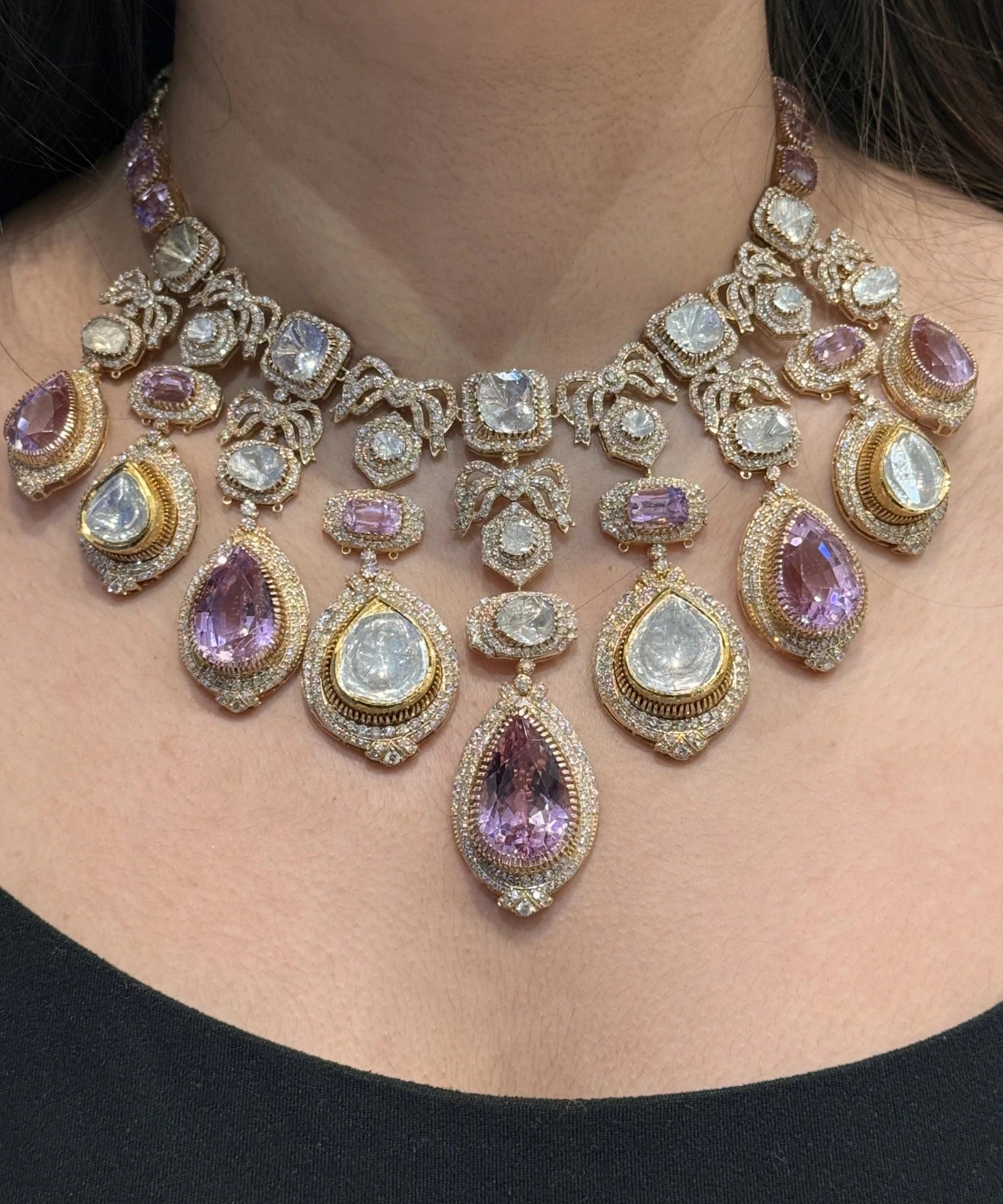 Crown Cascade Necklace | AMARIS JEWELS | Fine Jewelry 