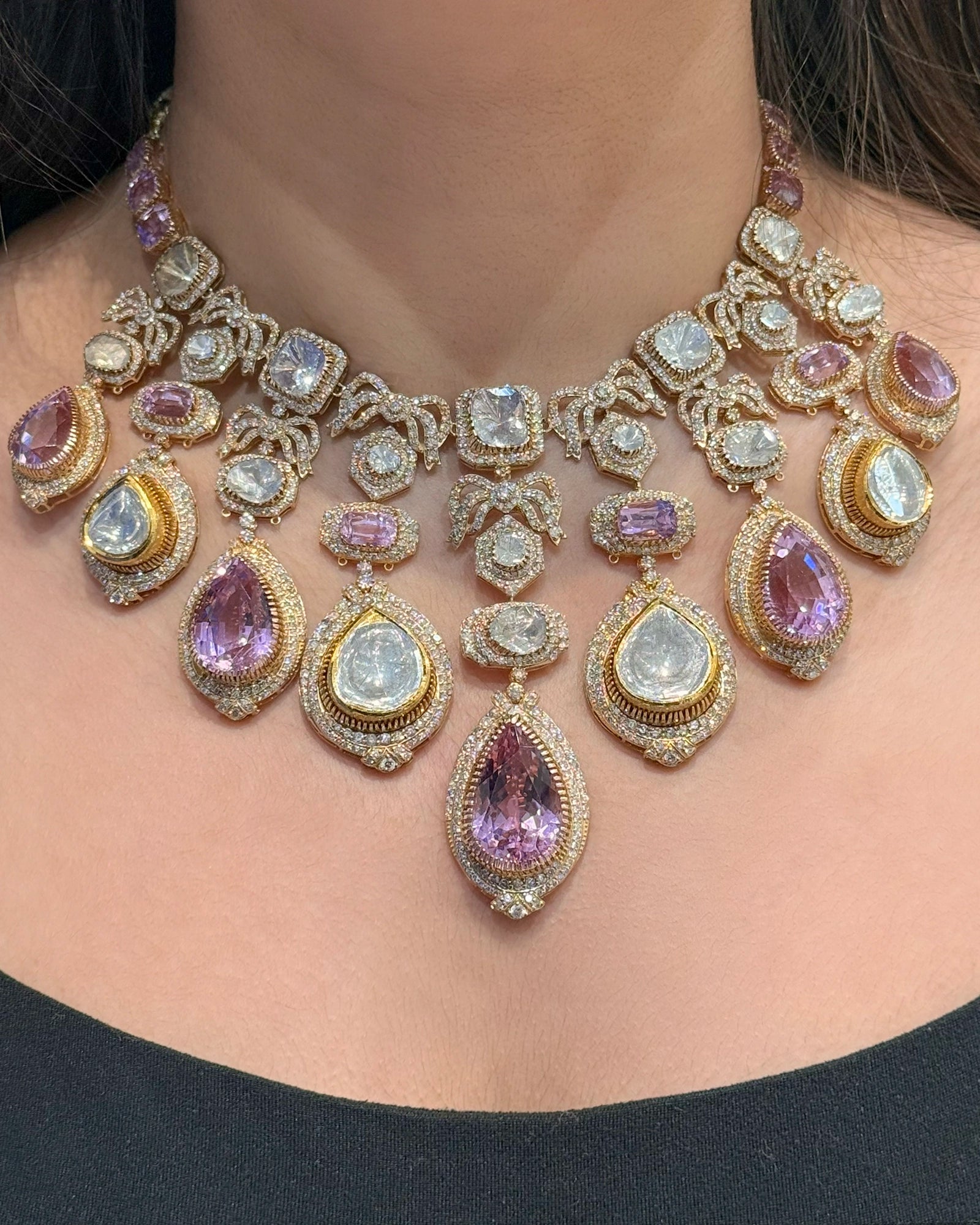 Crown Cascade Necklace | AMARIS JEWELS | Fine Jewelry 