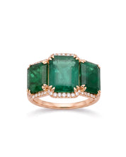 Crown Emerald Ring | AMARIS JEWELS | Fine Jewelry
