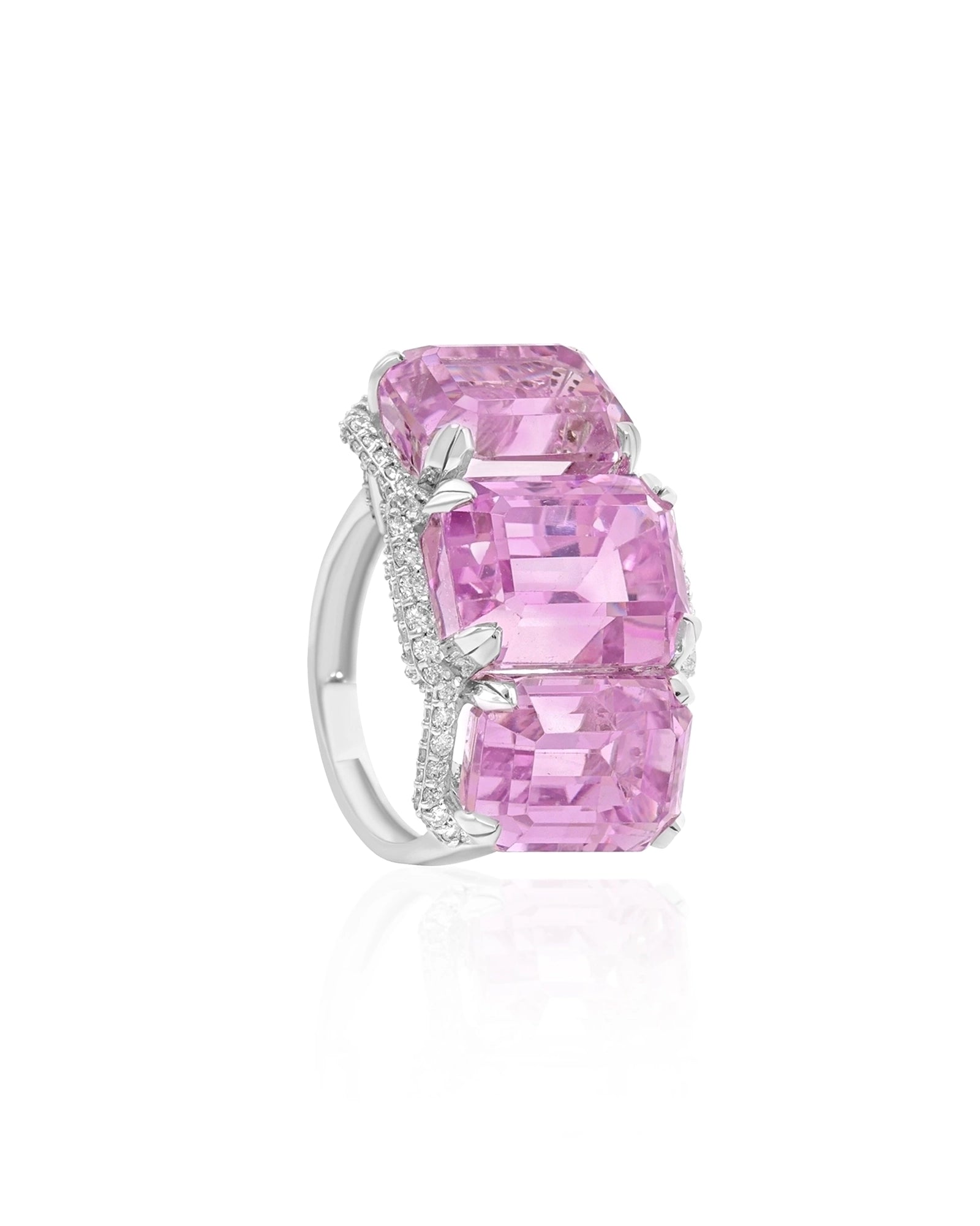 Crown Kunzite Ring | AMARIS JEWELS | Fine Jewelry 