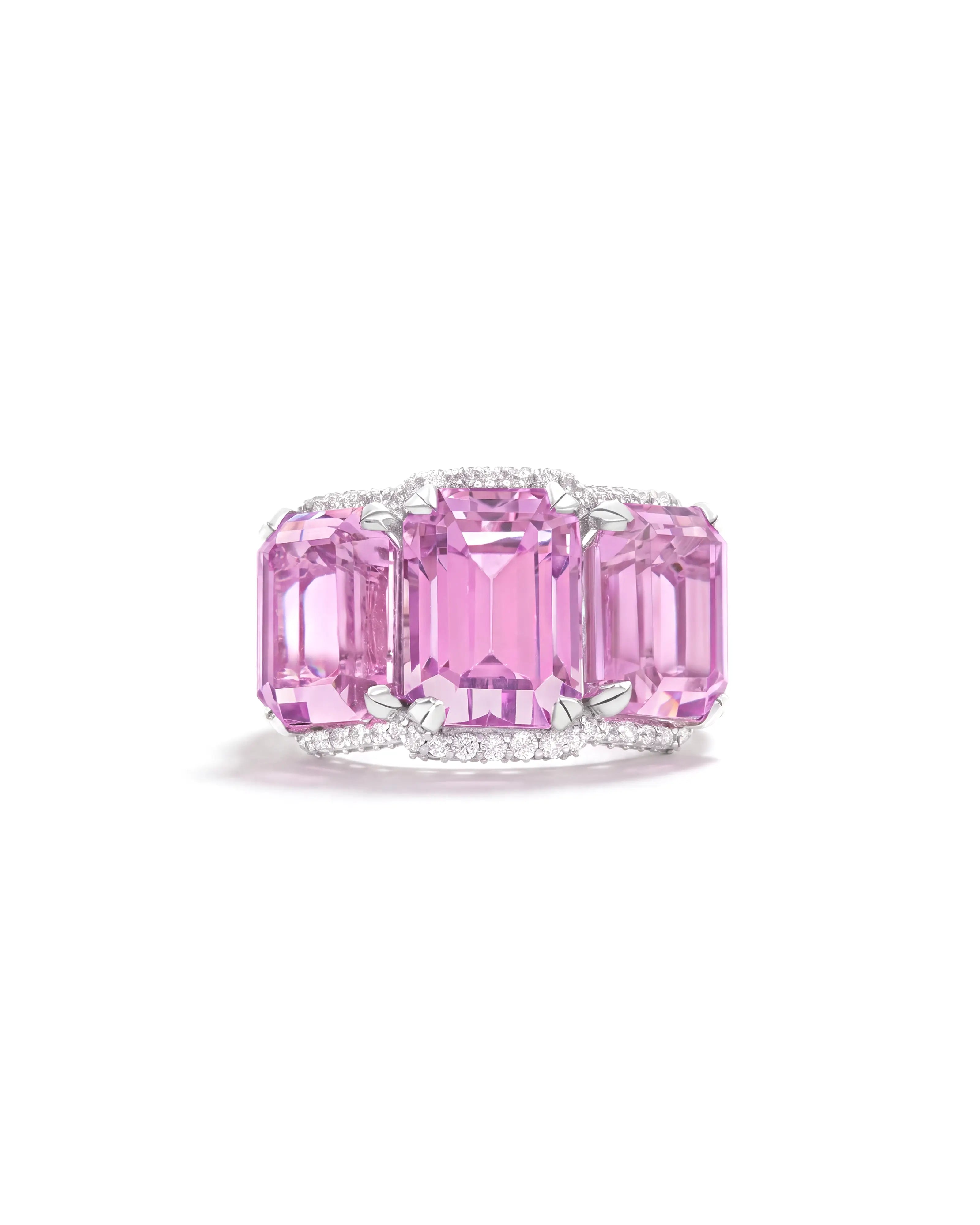 Crown Kunzite Ring | AMARIS JEWELS | Fine Jewelry