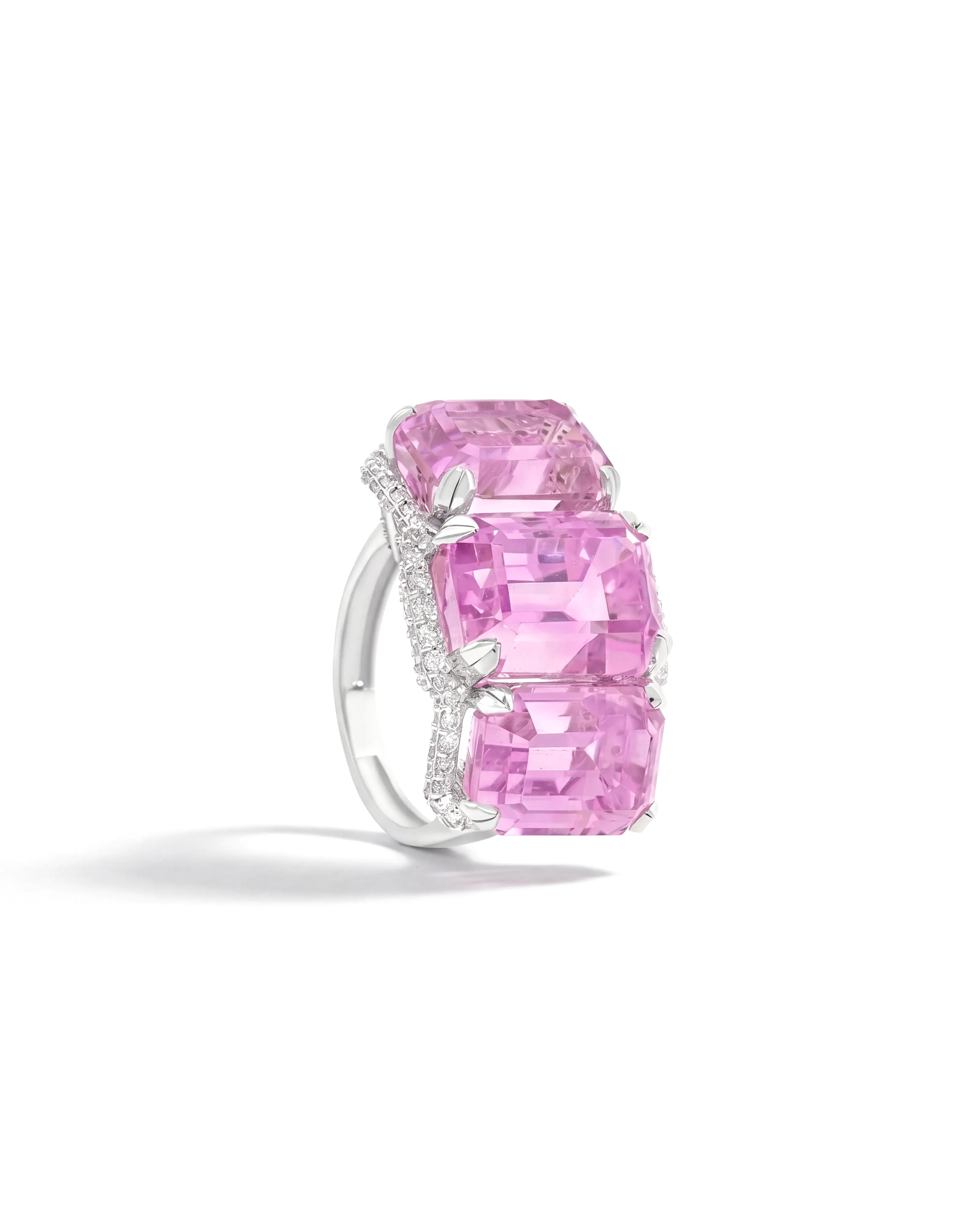 Crown Kunzite Ring | AMARIS JEWELS | Fine Jewelry