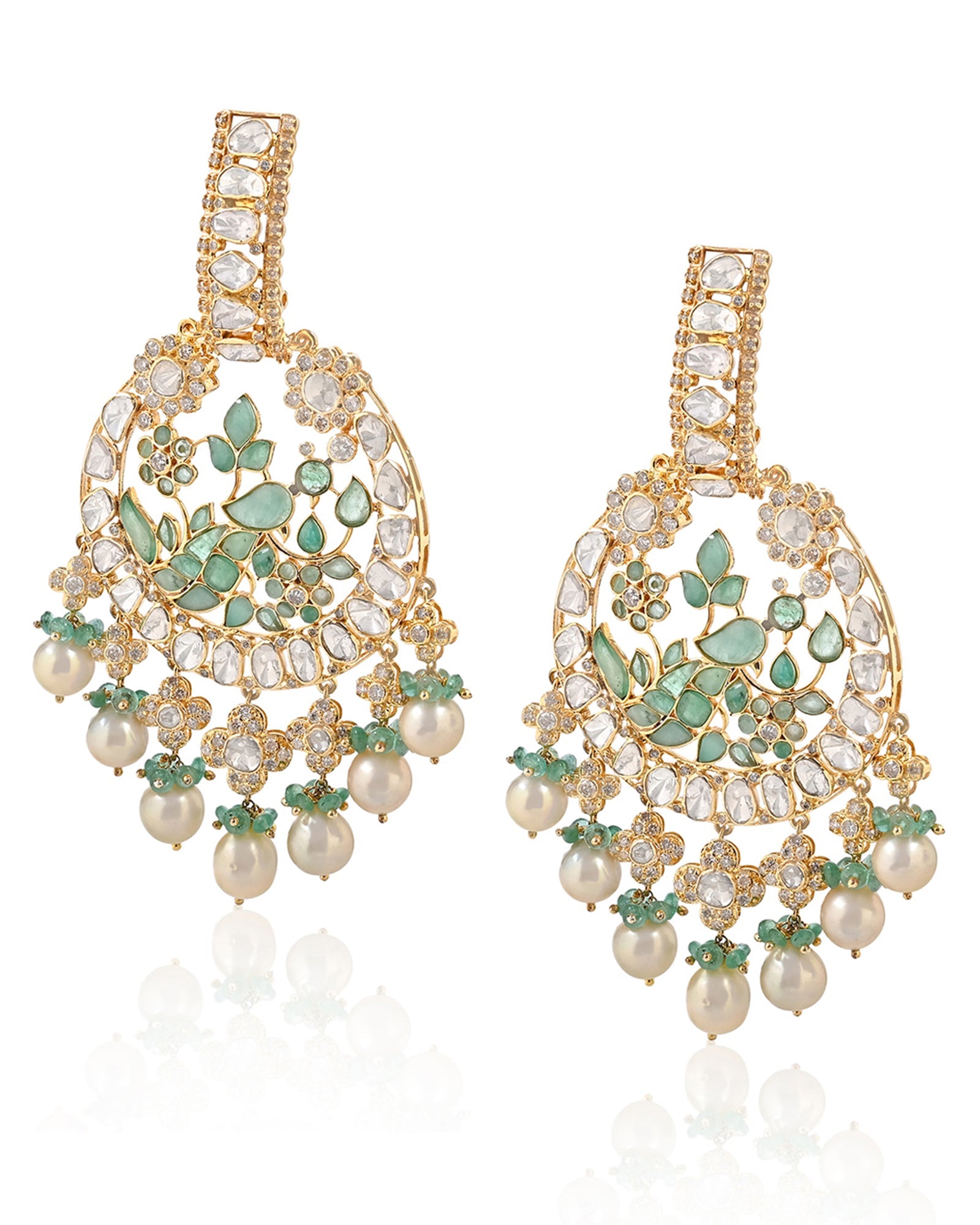 Dancing Peacock Earrings | AMARIS JEWELS | Fine Jewelry 